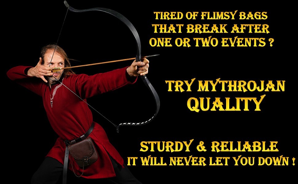 Leather Belt Pouch Medieval Renaissance Reenactment Cosplay Waist Belt Bag Brown