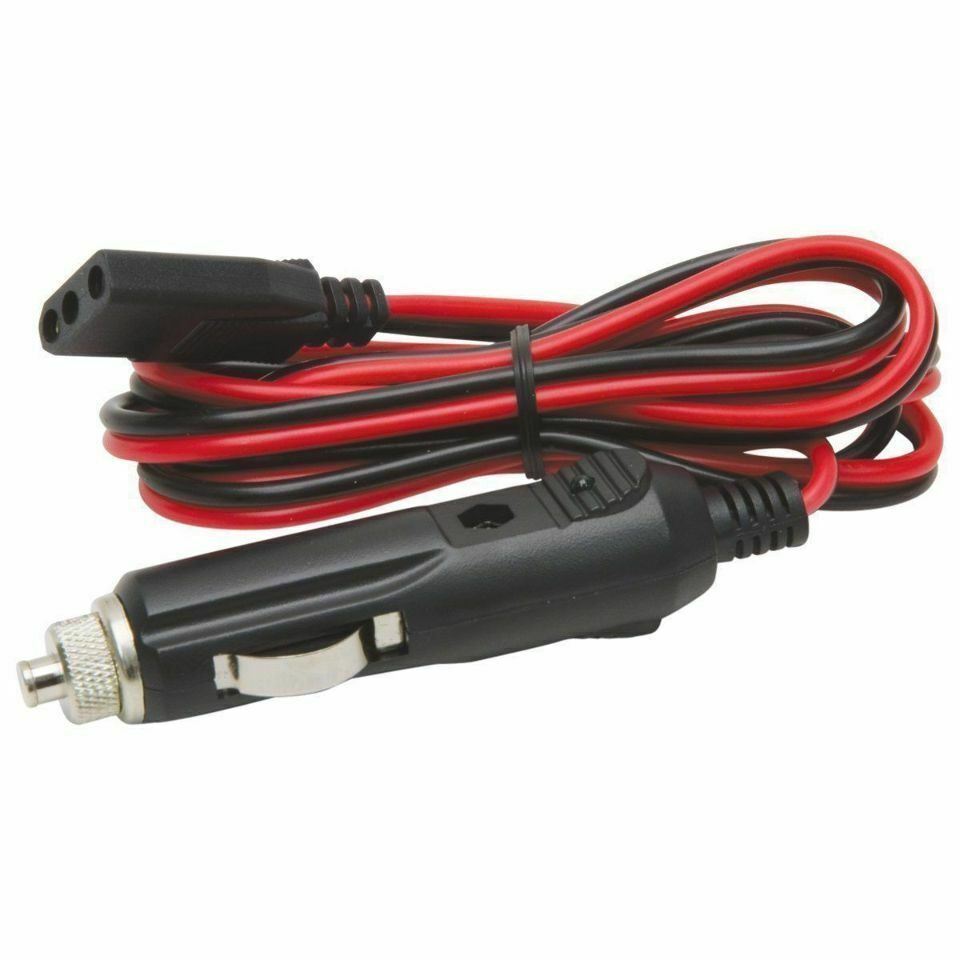 Roadpro CB Radio DC Power Cord 3-Pin 2-Wire Replacement Fused Lighter Plug 12v