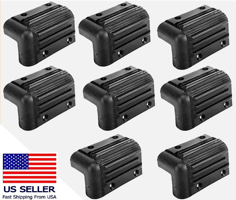 16 Pcs Plastic Guitar Amplifier Protector Corner Speaker Cabinet Corners Black