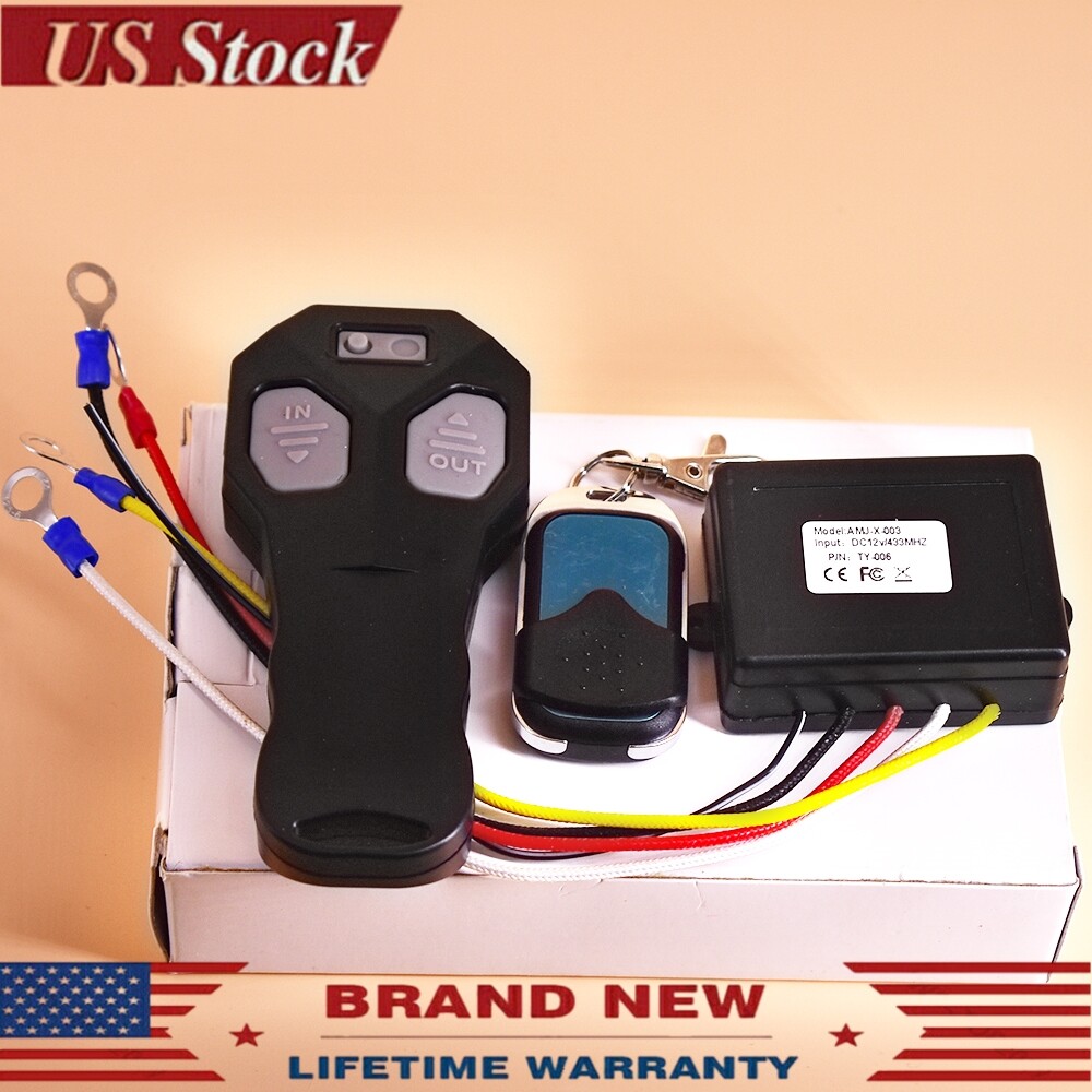 Wireless Winch Remote Control Kit DC12V Switch Handset For Jeep ATV SUV Truck