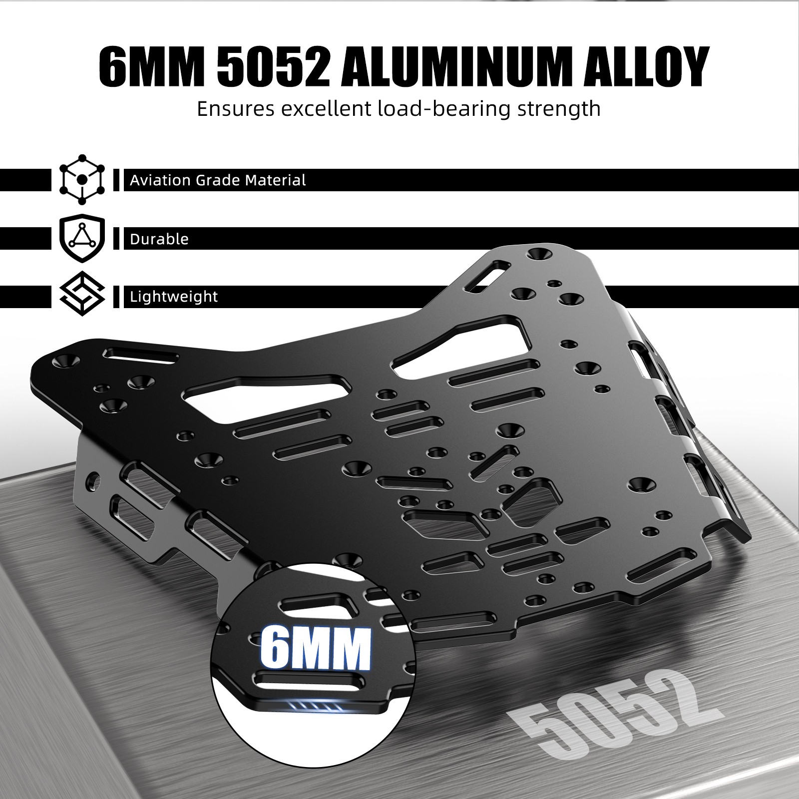 NICECNC For BMW R1250GS 2019-2023 Rear Tail Storage Rack Cargo Luggage Storage