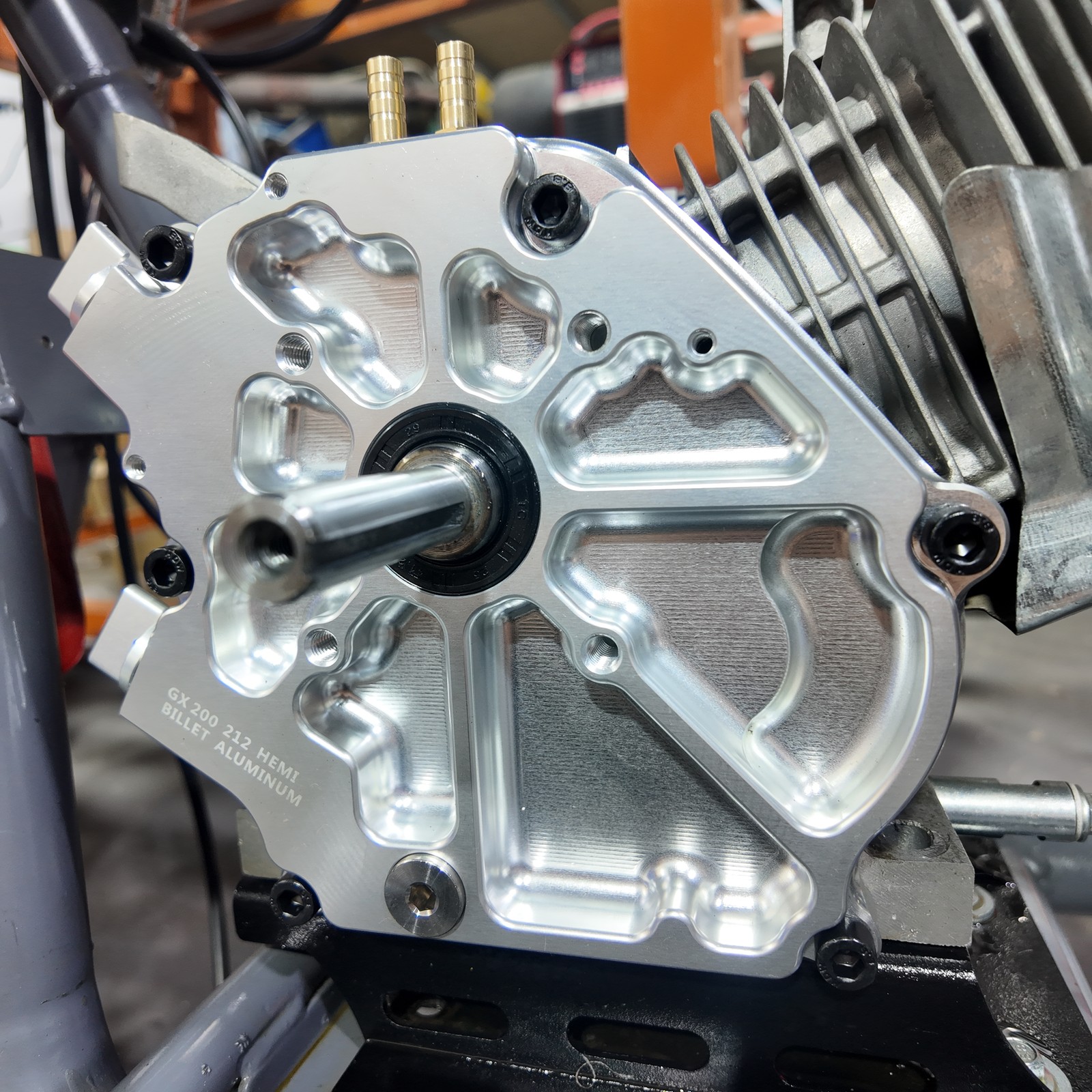 Dual Bearing Billet Sidecover for Non Hemi/Hemi Harbor Freight Predator 212cc