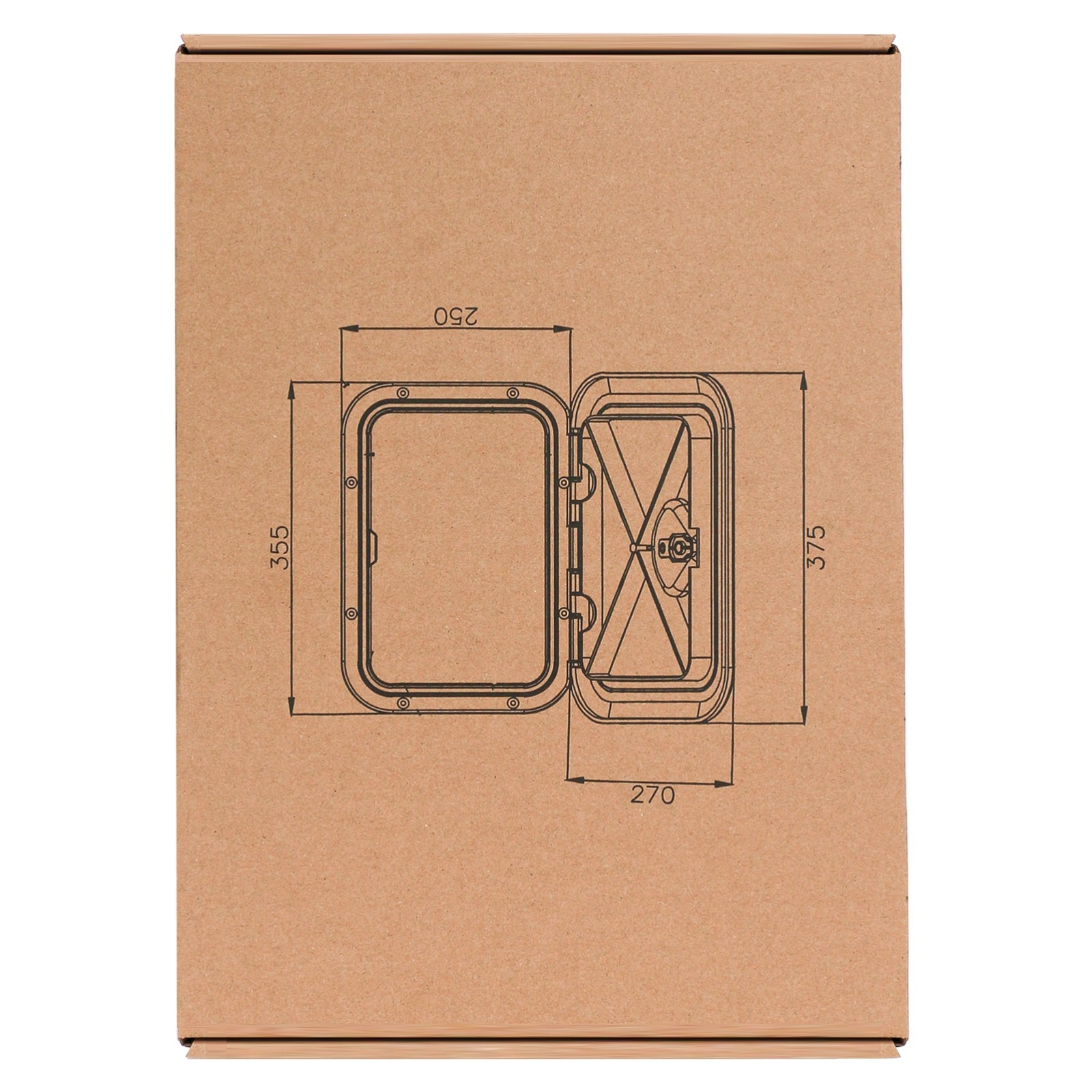 Marine Deck Access Hatch 15" White Rectangle Boat Hatch Lid Cover