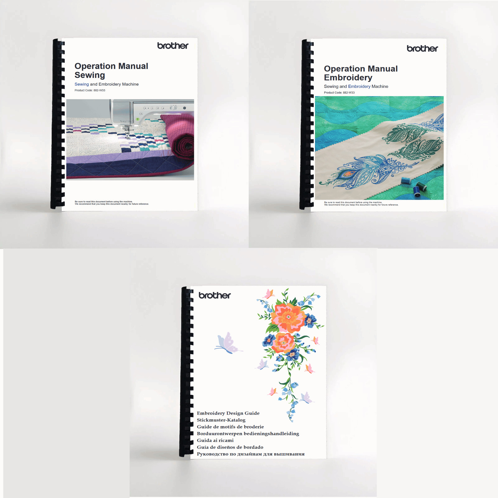 Brother Luminaire Innov-is XP3 Sewing Embroidery Embroidery Design | Manual Set