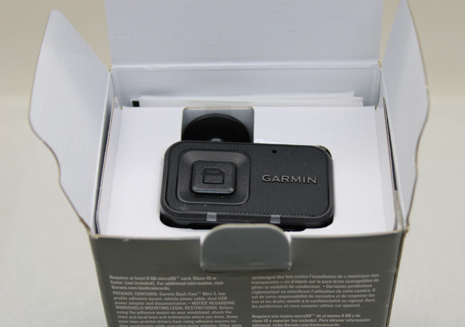 Garmin Dash Cam Mini 3 1080p Recorder 140 Degree Field of View 010-02899-00