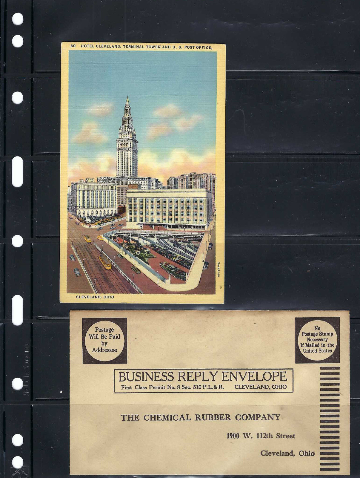 CLEVELAND, OHIO      'POST OFFICE'- HOTEL,POST CARD.- BUSINESS - CHEMICAL, COVER