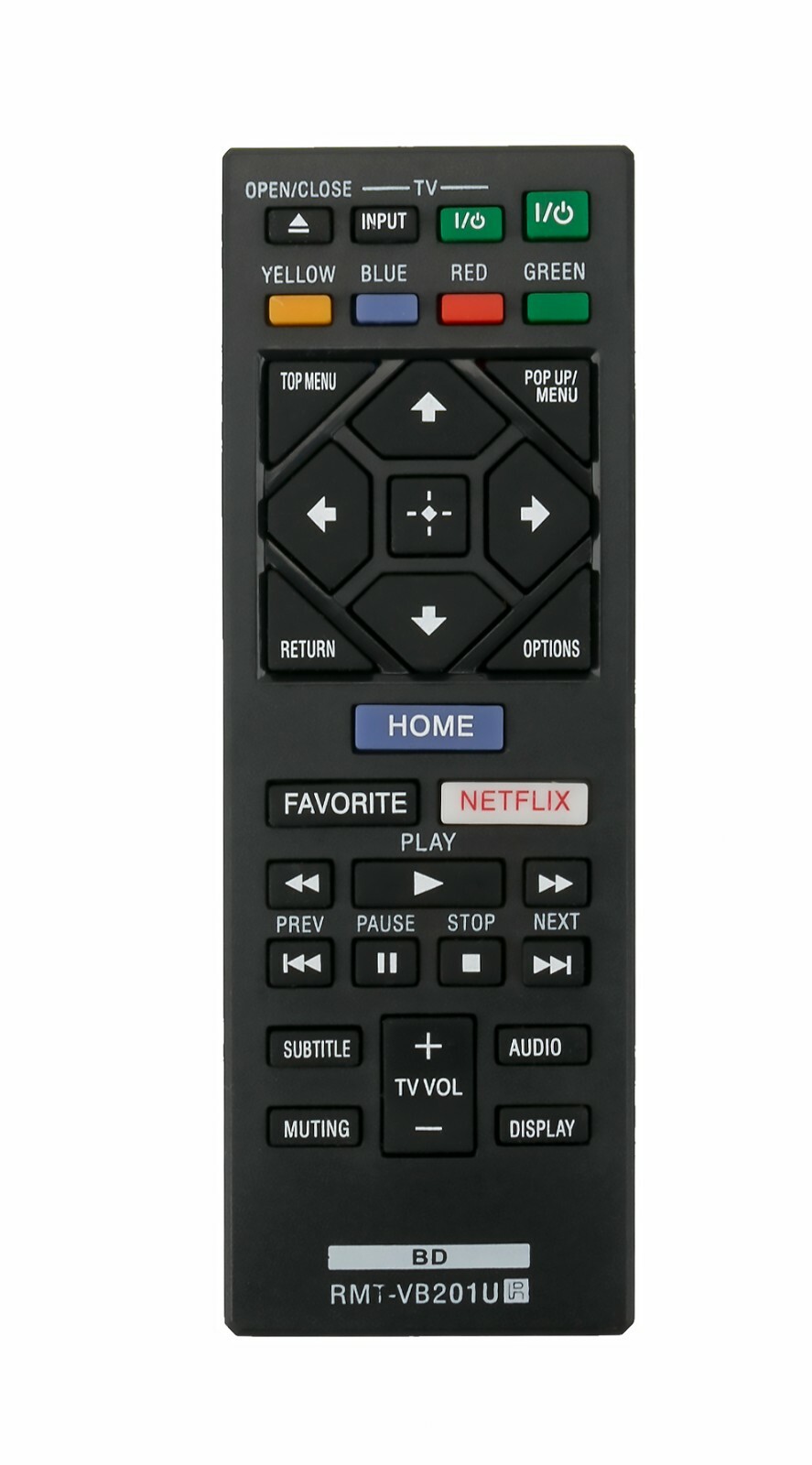 New RMT-VB201U Replace Remote Fit for Sony Blu-ray BDP-S1700 UBP-X700 BDP-S170