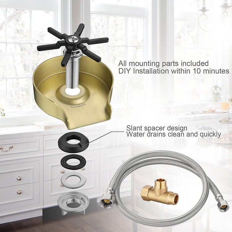 AguaStella Champagne Bronze Stainless Steel Glass Rinser - WHOLESALE Available