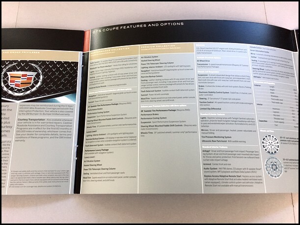 2011 Cadillac CTS-V CTS Coupe 14-page Original Sales Brochure Catalog