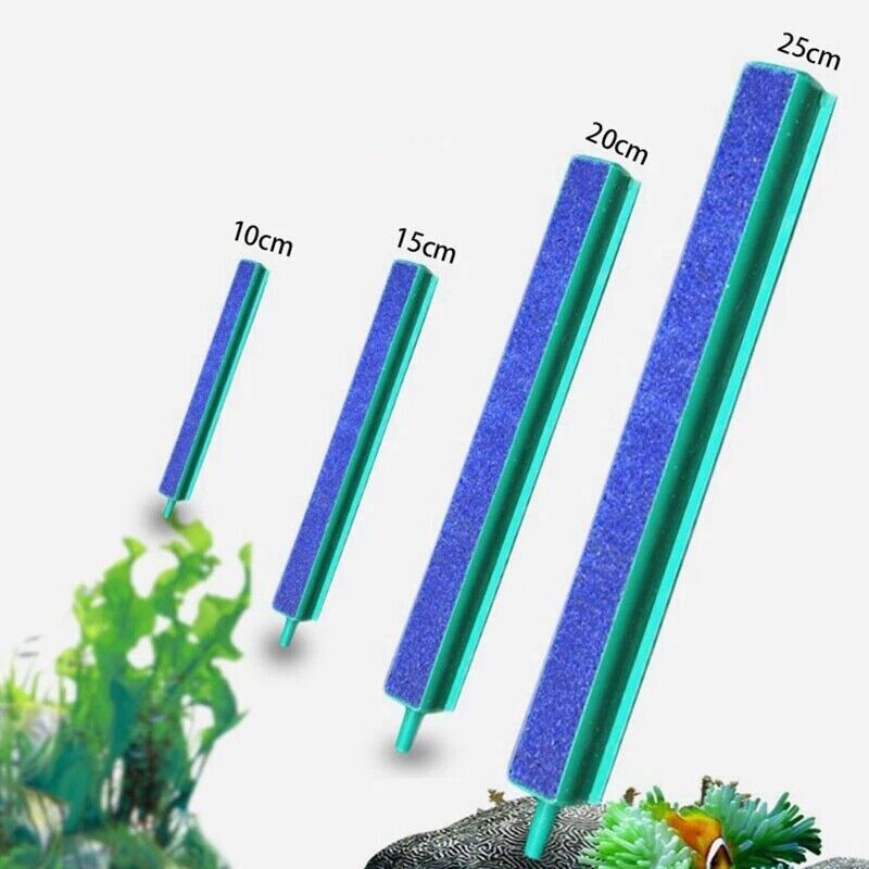 2/4 Air Sand Stone Bubble Curtain Bar Aquarium Fish Tank Aerator Oxygen Air Pump