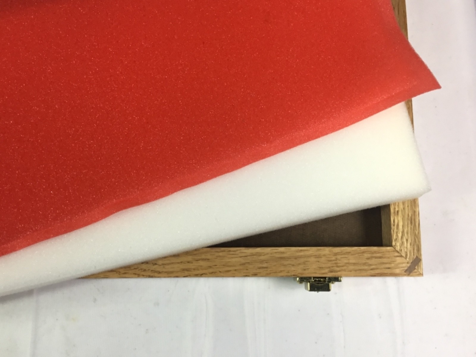 Oak Wood Display Case 16 X 9 x 2” for Arrowheads Knives Coins & More