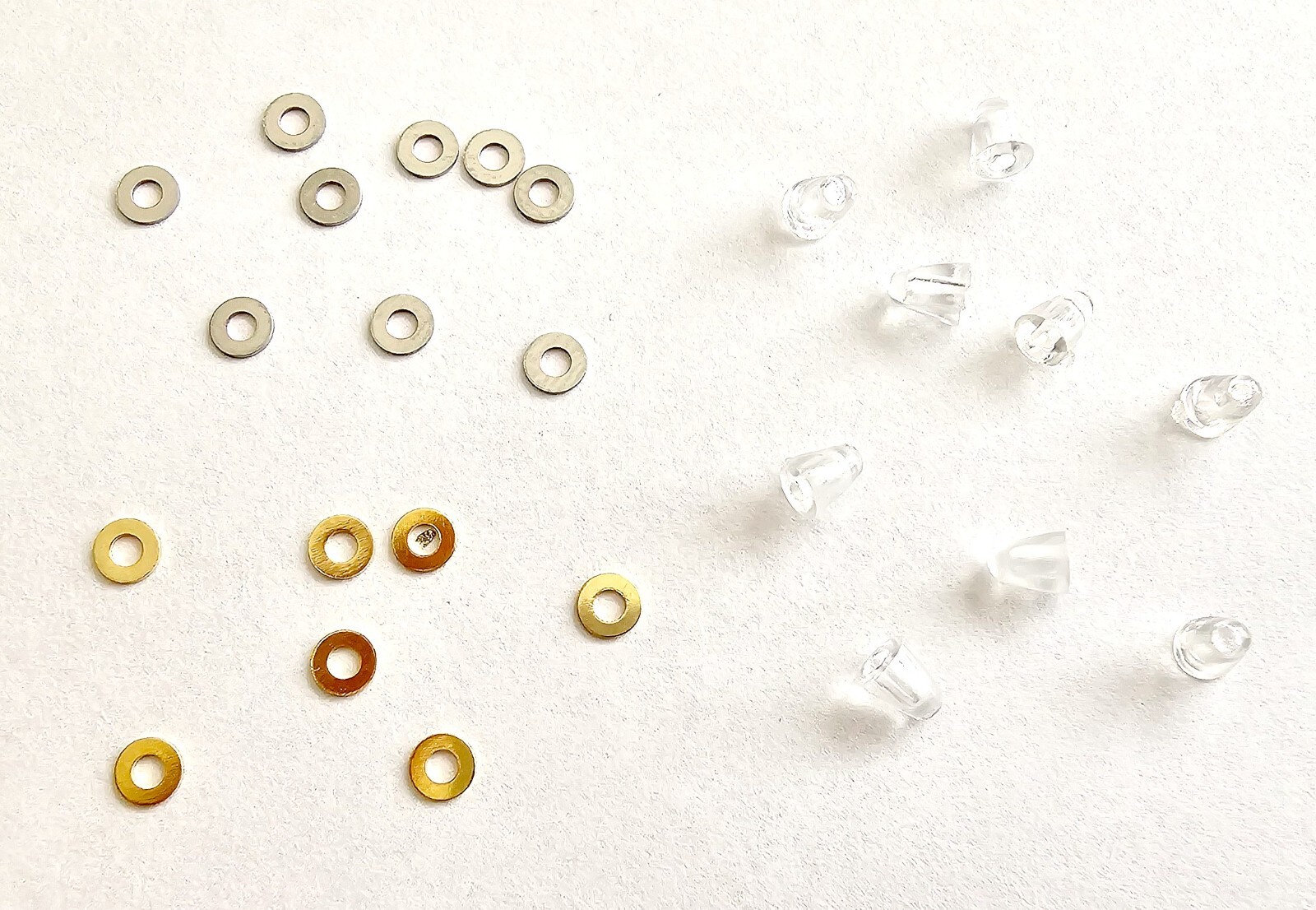 NEW! Auth Curved Rectangle Cartier Screws - Silver/Gold + Free Caps/Washers