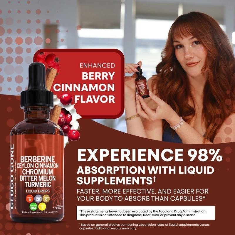 5/3pc Bottles Clean Nutra Berberine with Ceylon Cinnamon Supplement Liquid Drops