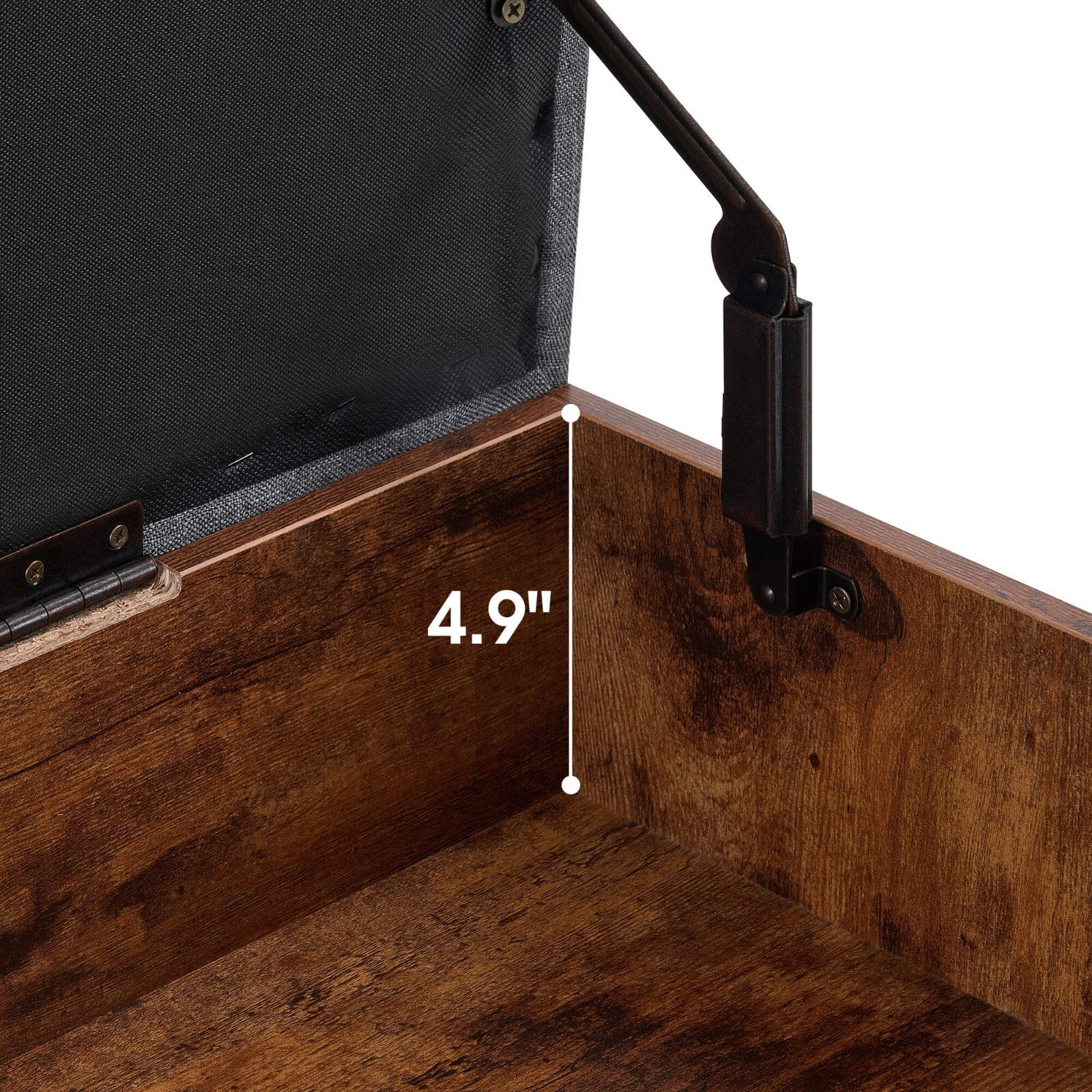 ivinta 37" Storage Bench with Padded Cushion for Living Room, 7702