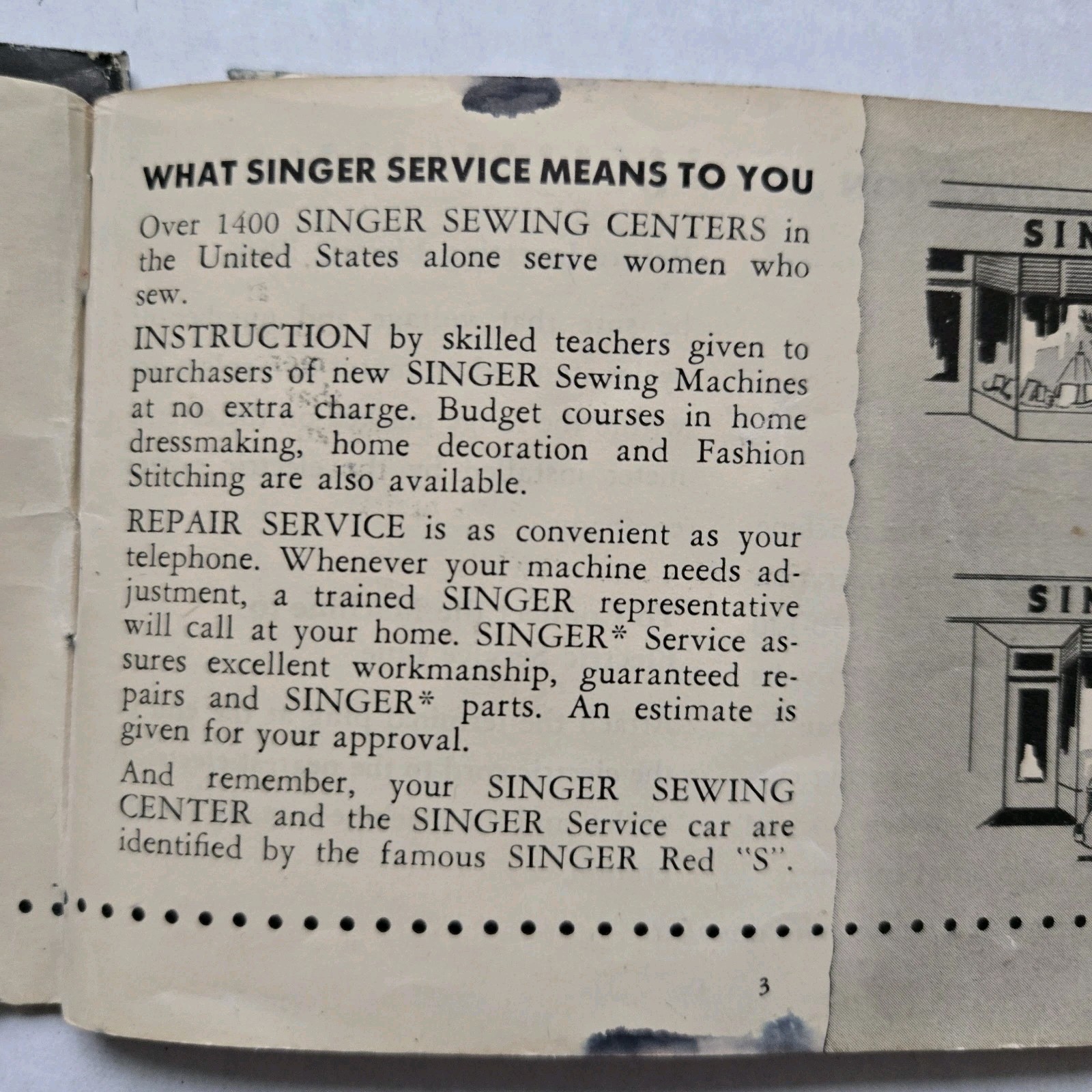 Singer Electric Sewing Machine Model 99 K Instruction Book Manual Original 1953