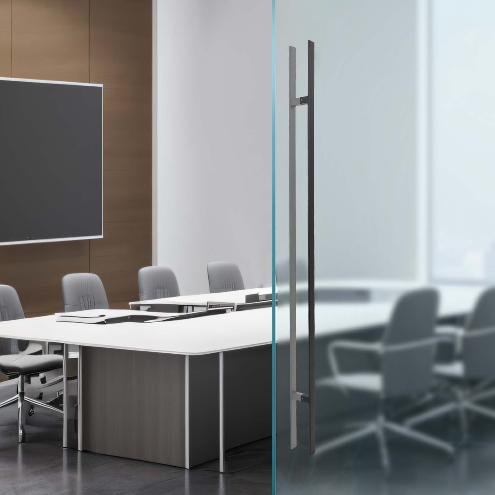 Dual Sided Push Pull Door Handle H-Shaped Stainless Handle Sliding Door Handle