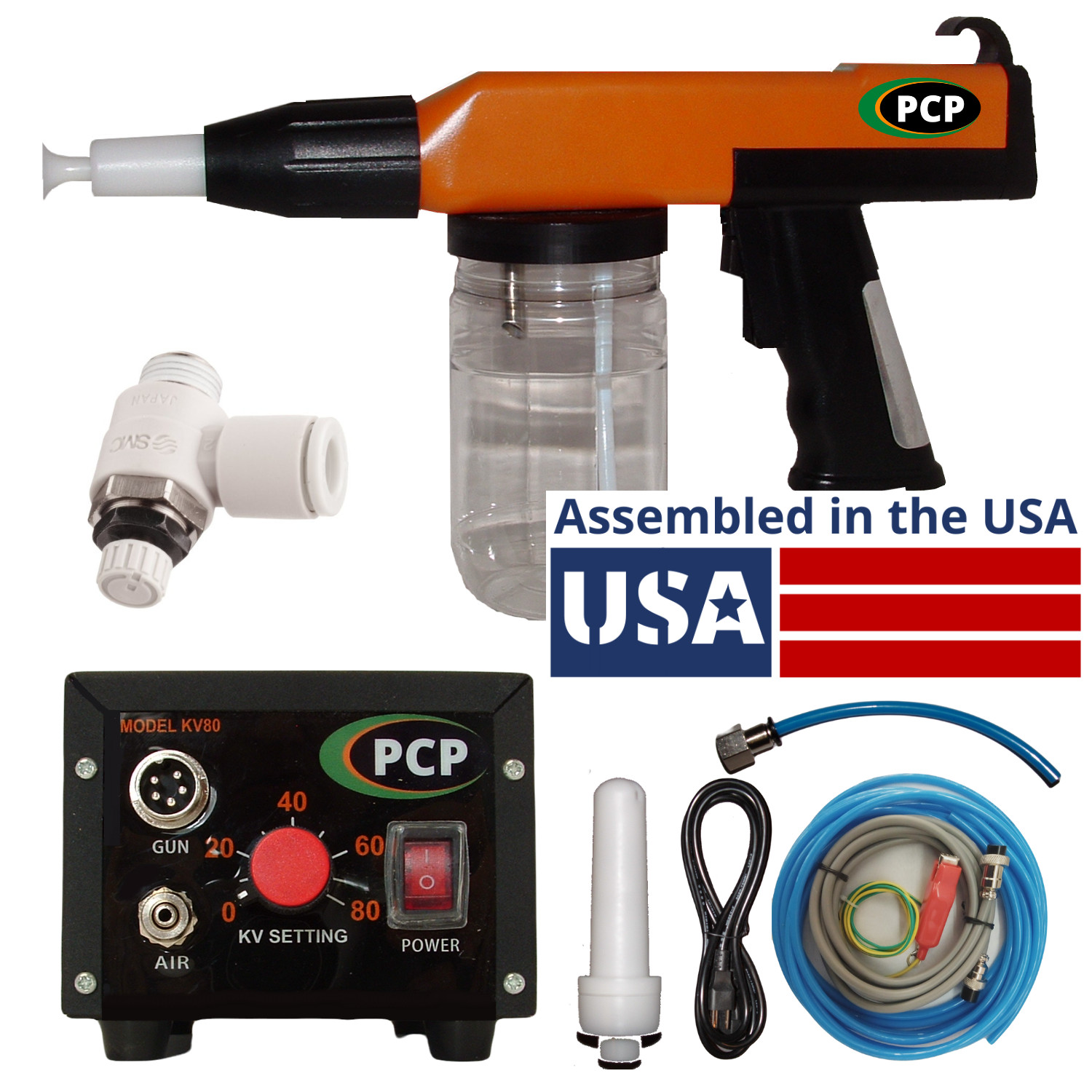 80kv Powder Coating Gun Kit for Home & Business by PowderCoatPro