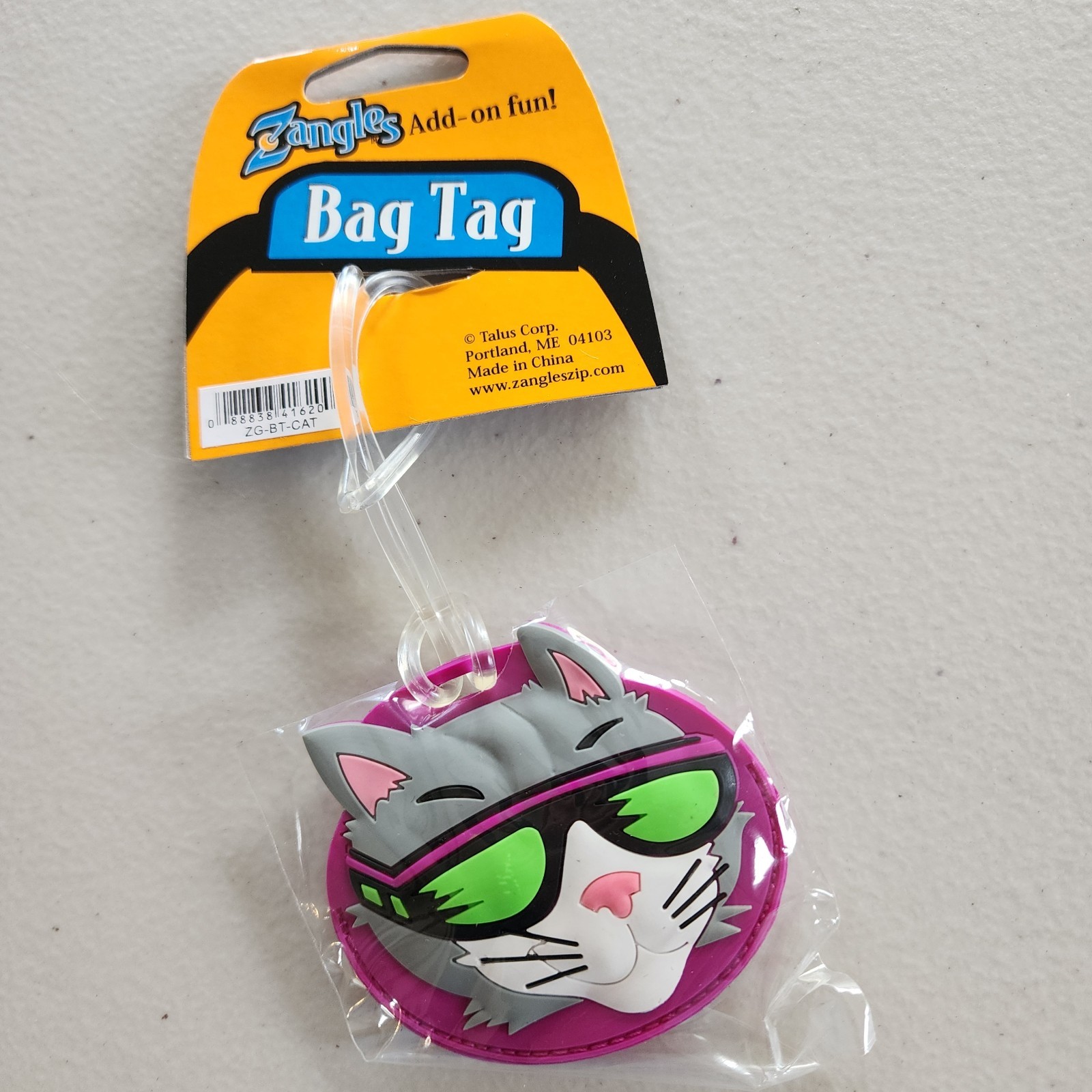 Cute Cat Travel Luggage Suitcase Bag Tag Name Address Card Label Holder Baggage