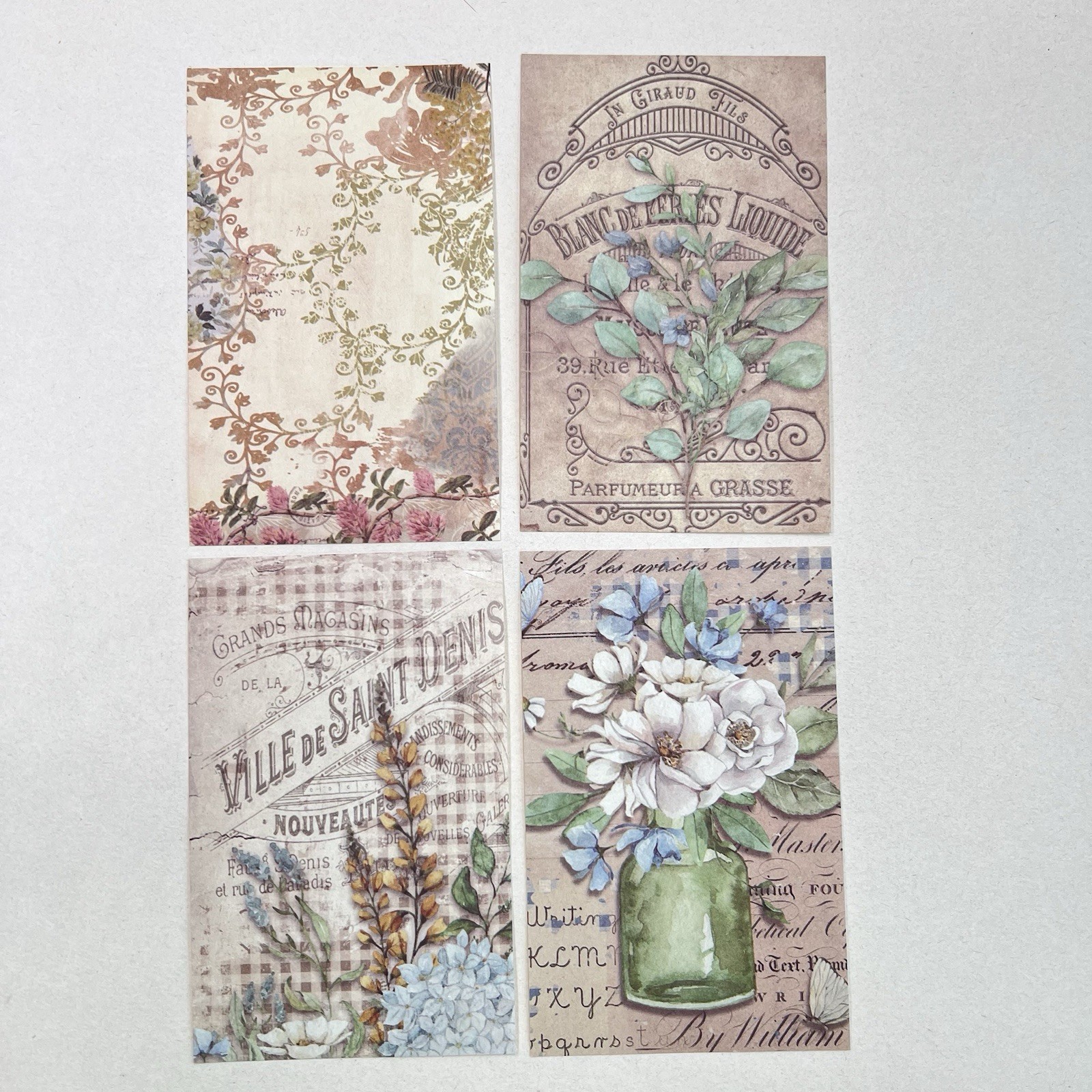 Lace Edge Doily Paper Floral Sheets Spring Junk Journal Collage Scrapbooking