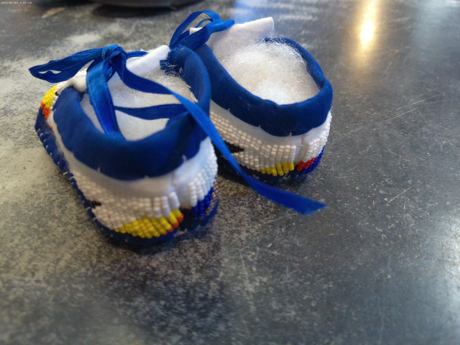 Native American Beaded Baby Moccasins