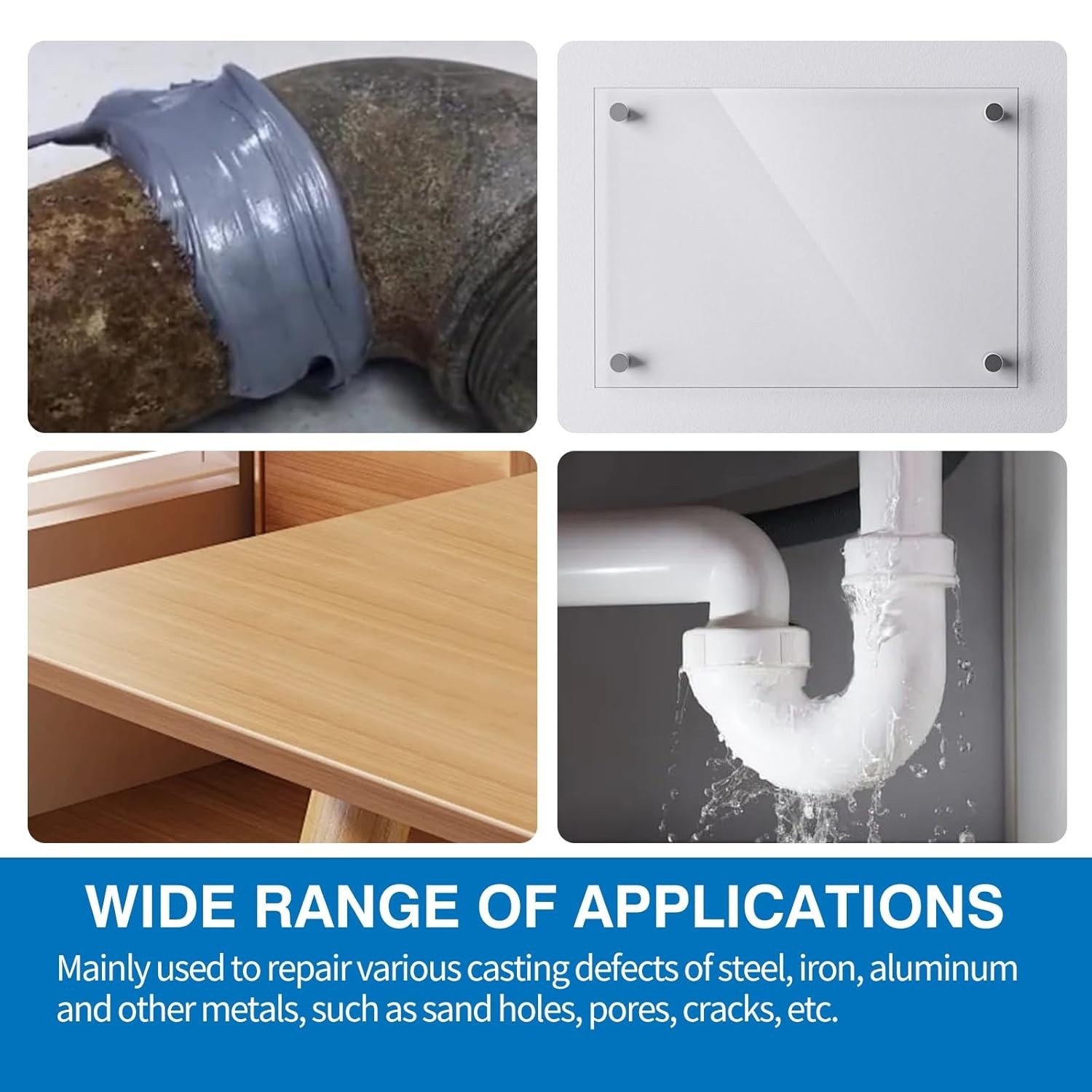 STRONGEST METAL STEEL ALUMINUM BOND PERMANENT FIX GLUE EPOXY COLD WELD SYSTEM