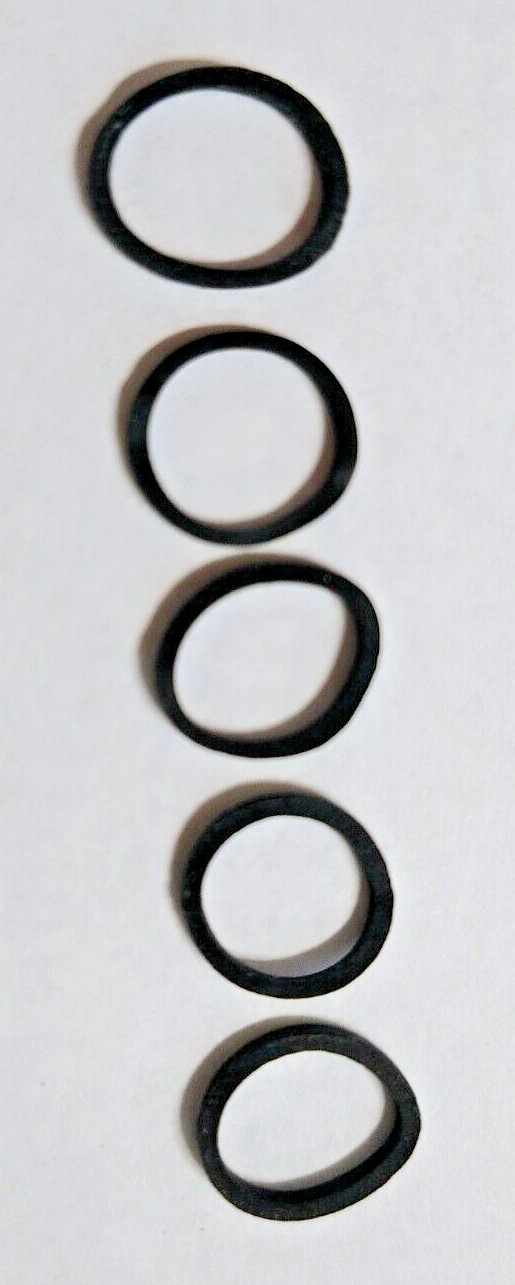 Five 13mm x 1mm Square Audio / Video Rubber Belts for CD/DVD/MD/DAT / Cassettes