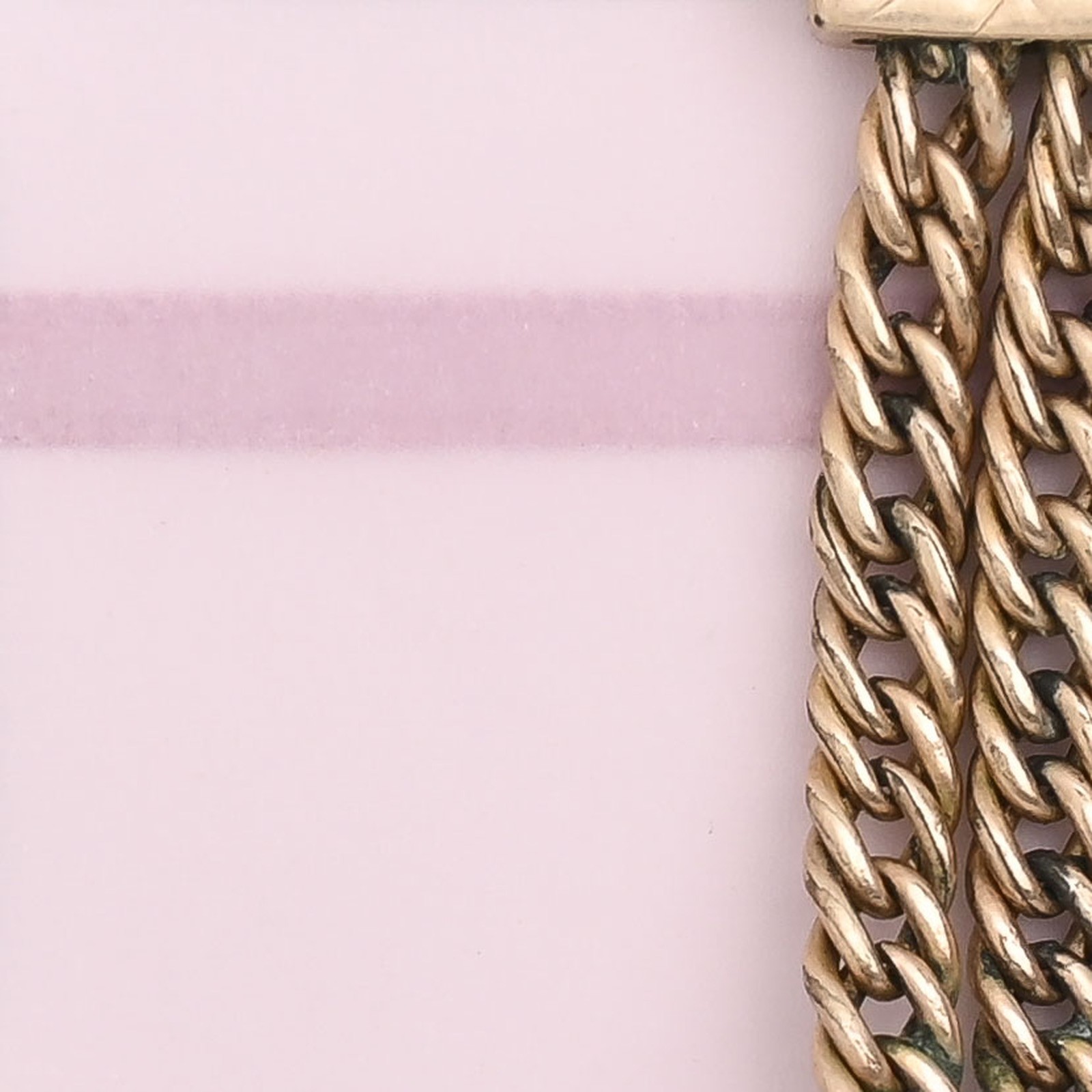 Antique Victorian Rose Gold Filled Curb Chain Extender Dog Clip Pendant