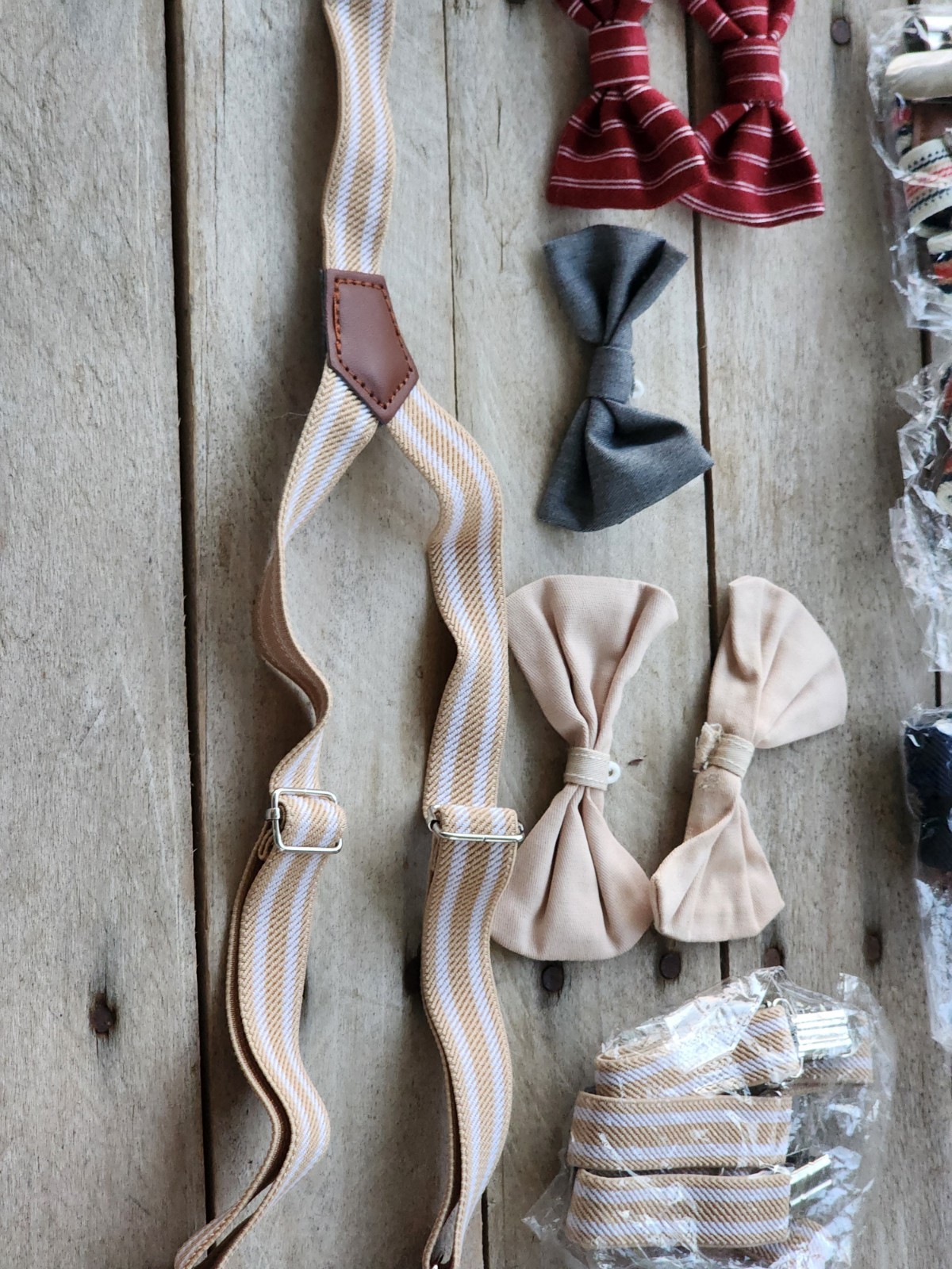 Lot Of Baby/Toddler Bow Ties & Suspenders Wedding Easter