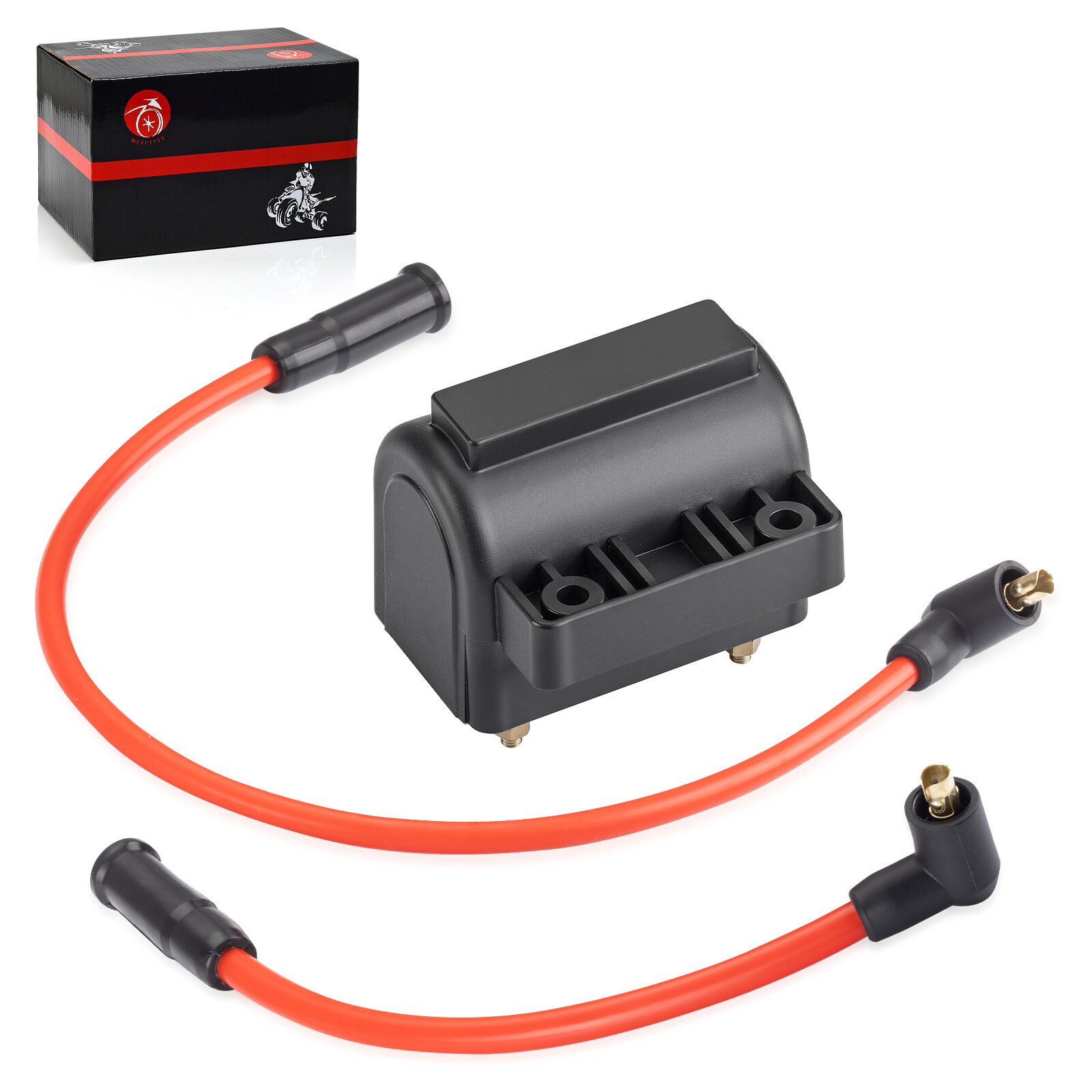 Ignition Coil W/ Spark Plug Wire Cap for Sportster 1200 XL1200 1991 1992 - 2003