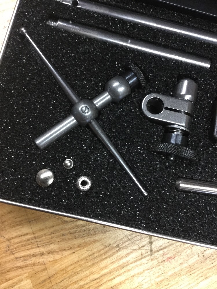 Starrett 196A1Z Dial Test Indicator Kit Universal Back Plunger w/ case USA