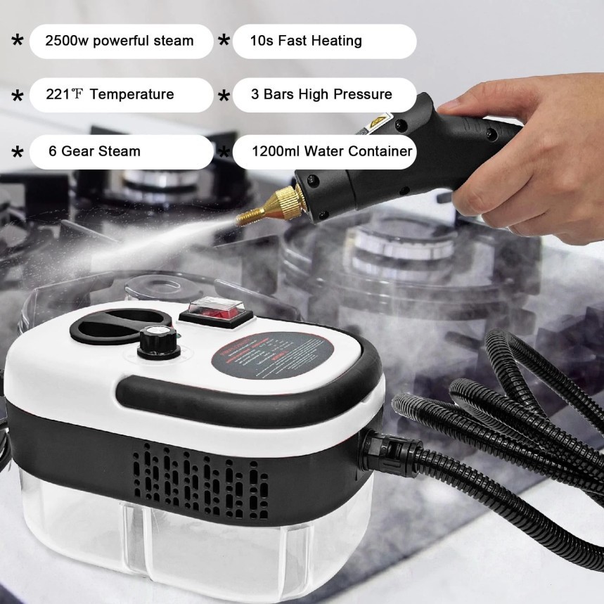 2500W Handheld High Temp Steam Cleaner High Pressure Cleaning Machine Home ##