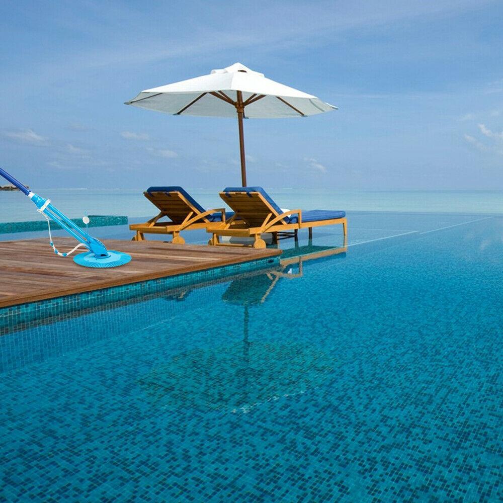 Automatic Swimming Pool Vacuum Cleaner Hover Climb Wall w/ Hose In Ground