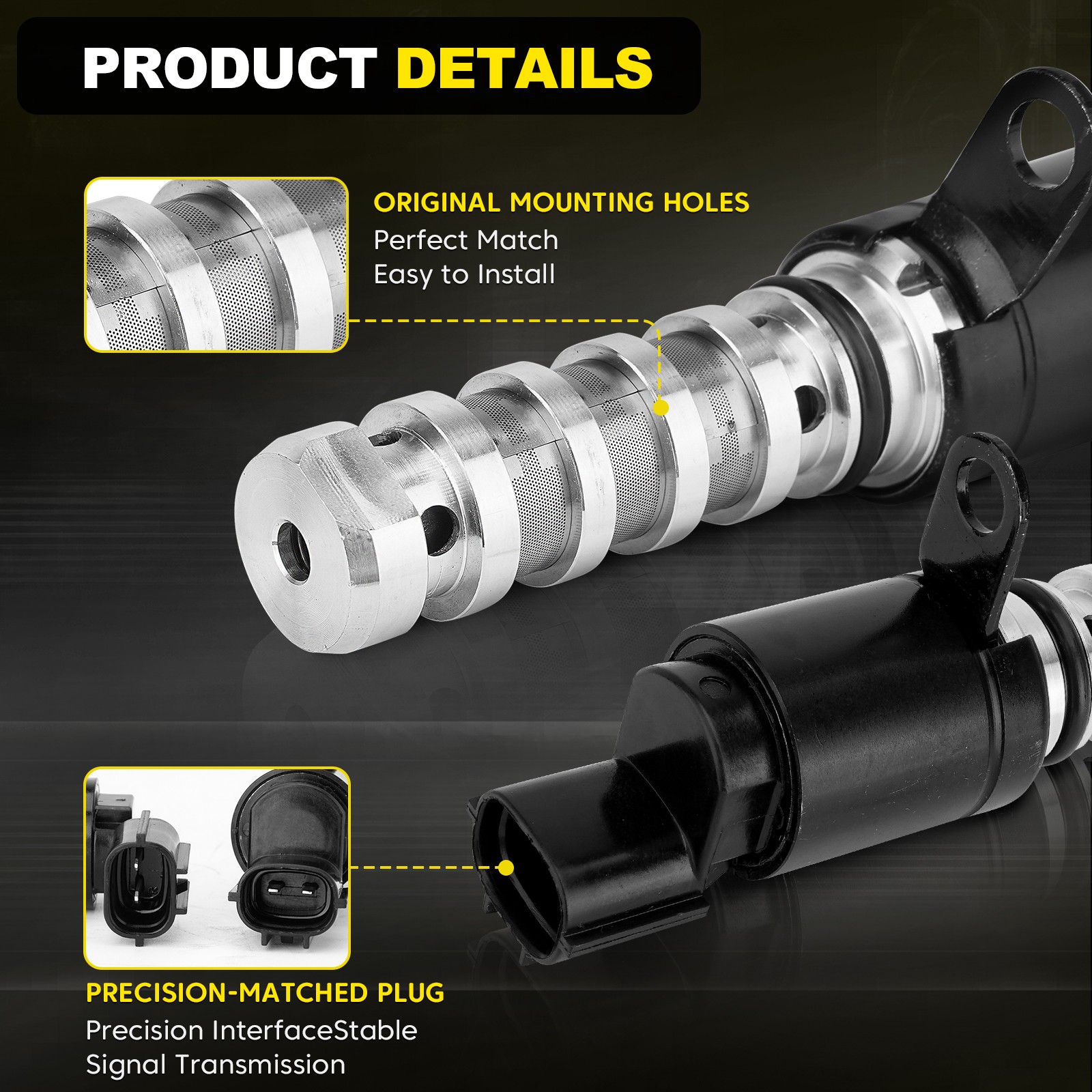 24375-2G500 VVT Variable Timing Solenoid For Hyundai Sonata Kia Optima 2.0L 2.4L