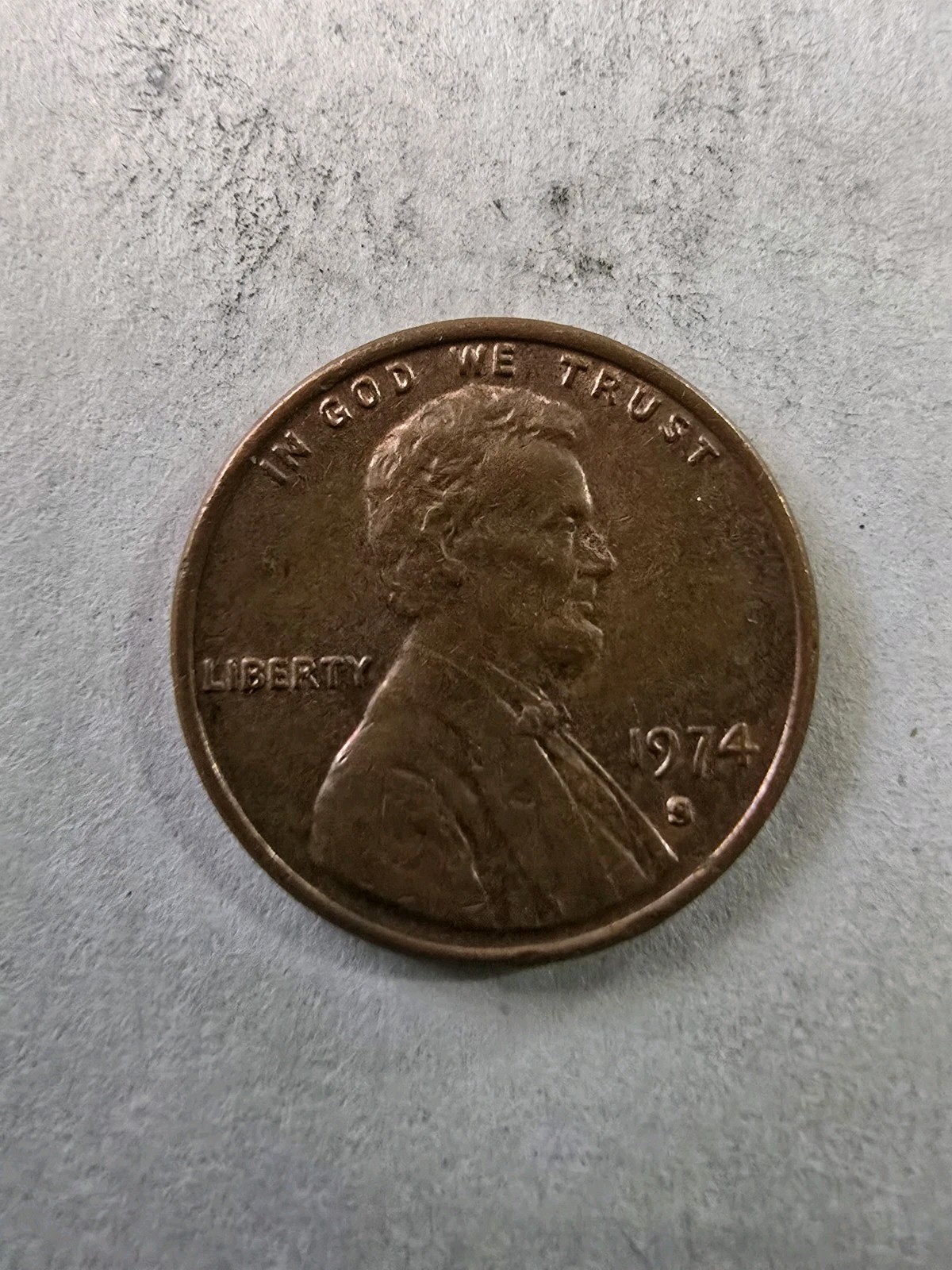 1974-S Lincoln Memorial Small Cent BN Bronze