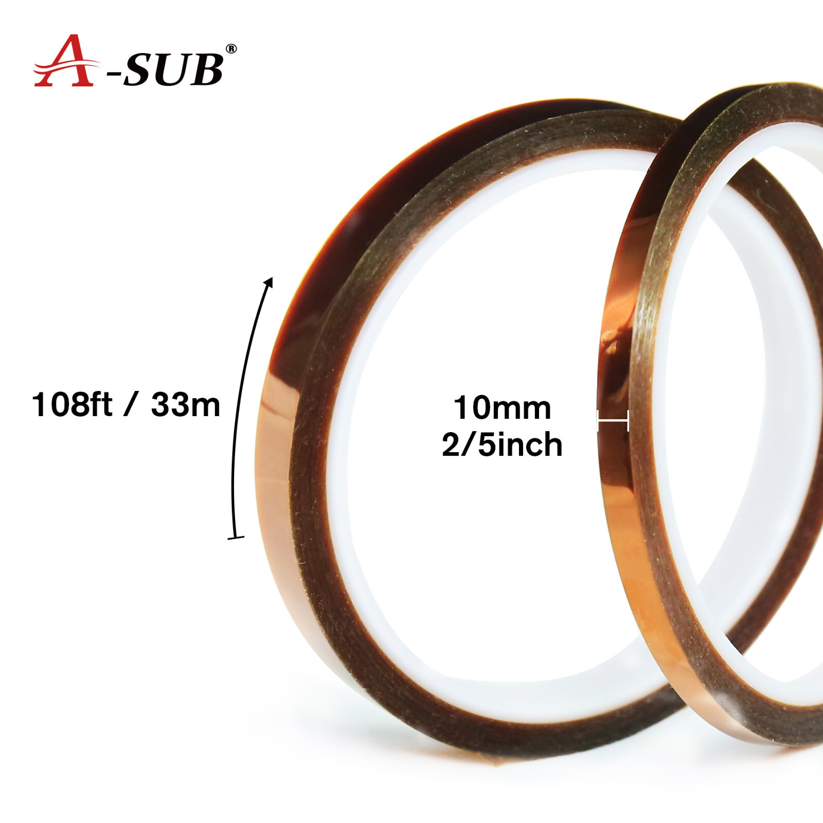 Bundle A-SUB Sublimation Ink + Sublimation Paper 8.5x11 + 2Roll Sublimation Tape