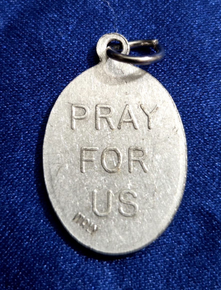 Vtg Saint Joan Of Arc Saint Medal Pendant