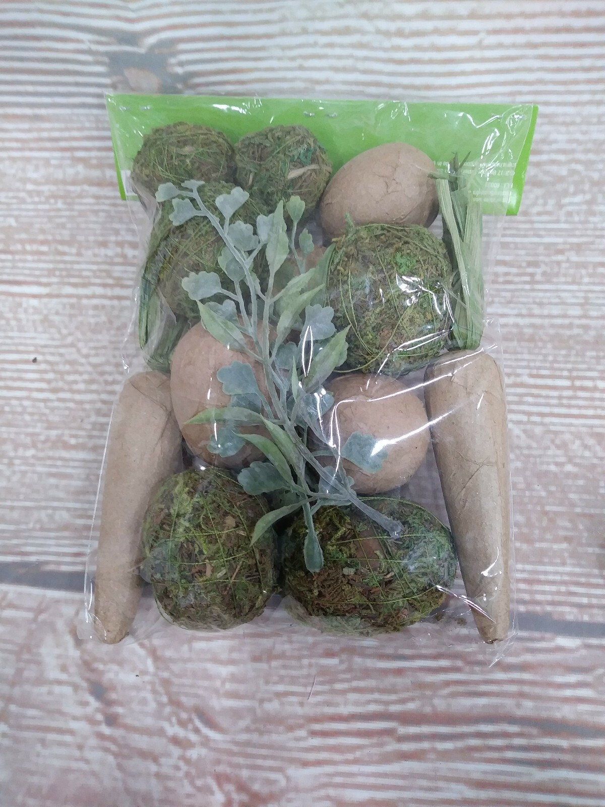 Moss Paper Mache Crafts Easter Carrots Eggs Filler Scatter Decor Earthy Natural