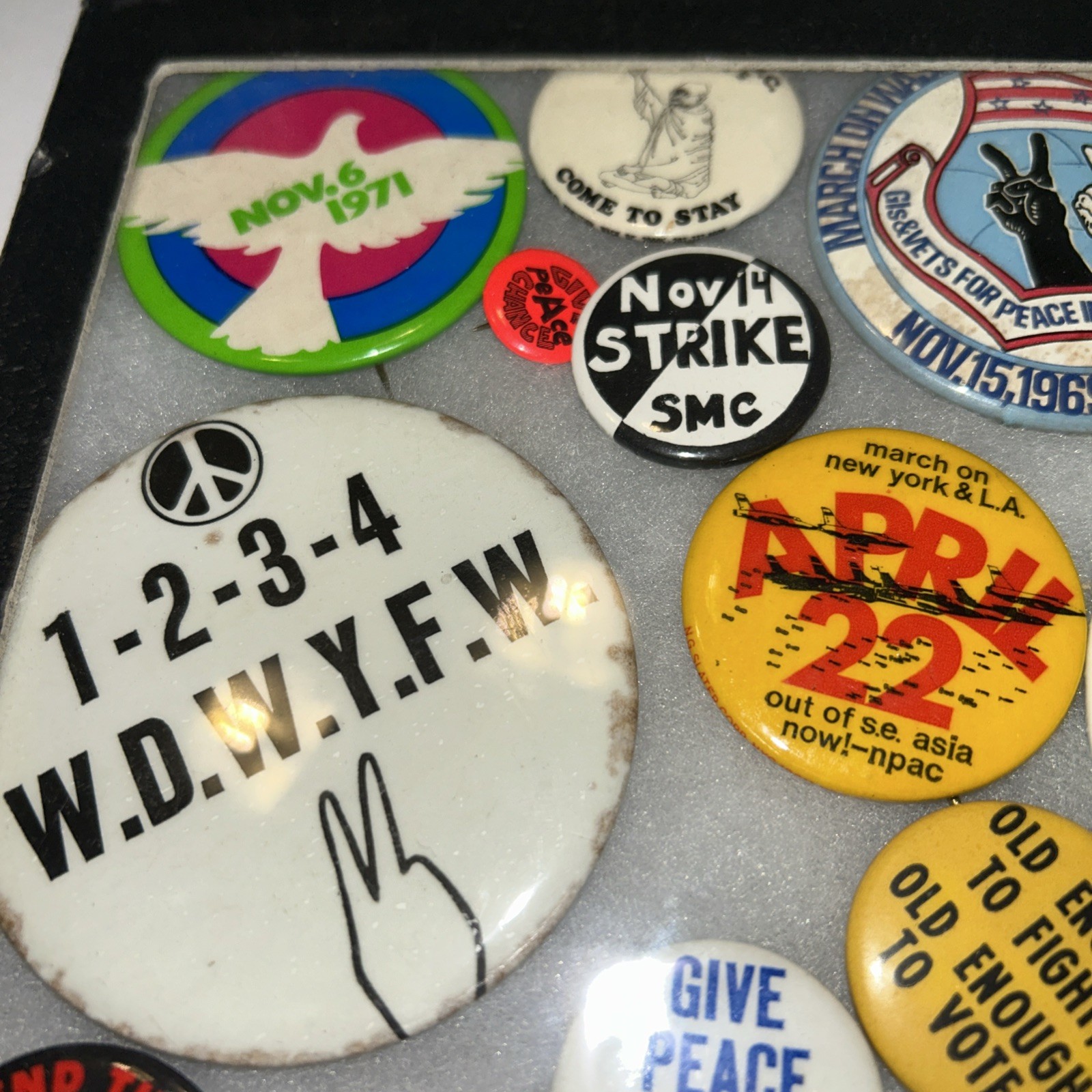 31 Vietnam Anti War Protest Pins Give Peace A Chance Repeal The Draft Ban Bomb