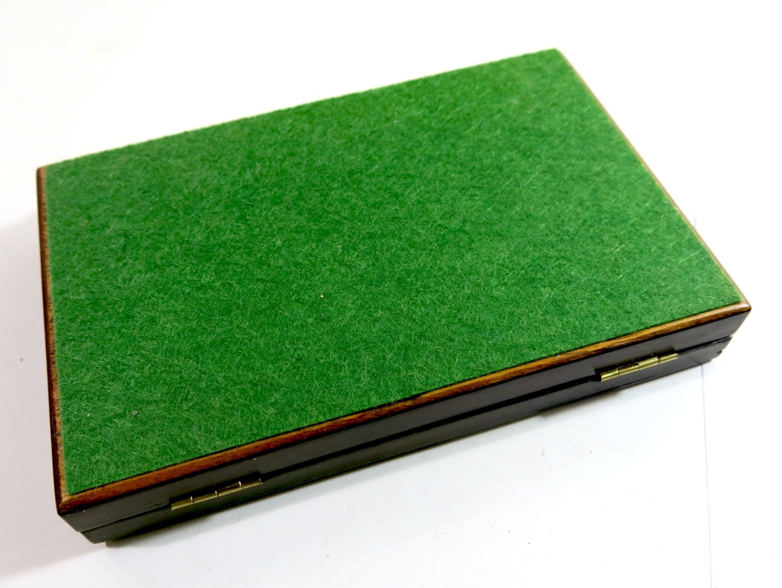 Antique late 1800s Drafting Set in Refinished Wooden Box.