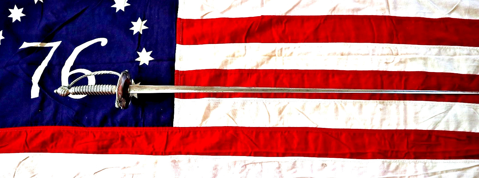 REVOLUTIONARY WAR BRITISH SILVER HILT SMALL SWORD HALLMARKED CIRCA 1770