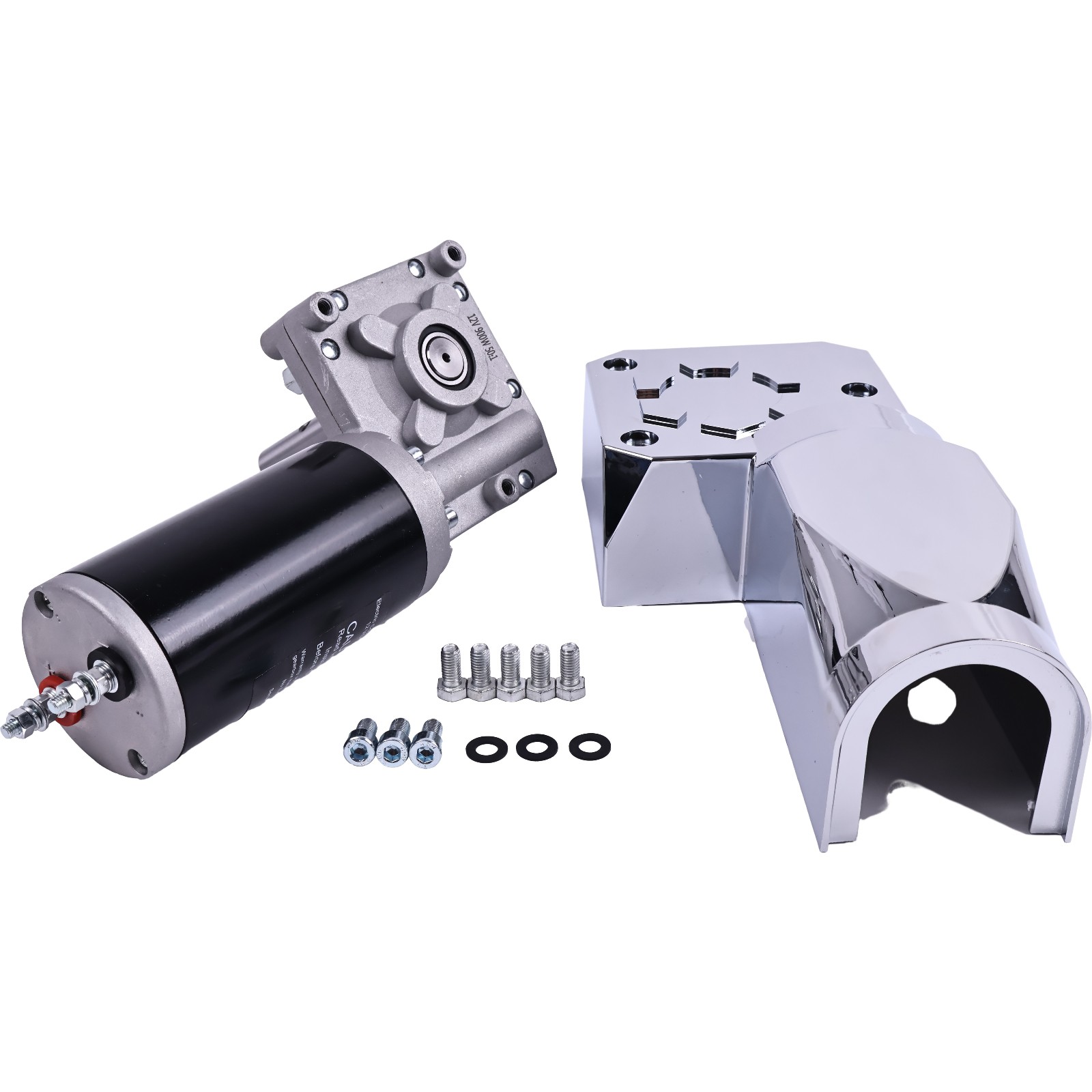 New 12V 900W Tarp Motor For Dump Truck Tarp Systems with Chrome Cover 50:1 1.2HP