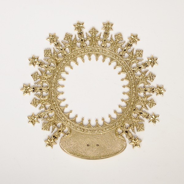 10 1/2" HALO, CROWN FOR RELIGIOUS, CHURCH STATUE -357- (MARY JESUS INFANT SAINT)