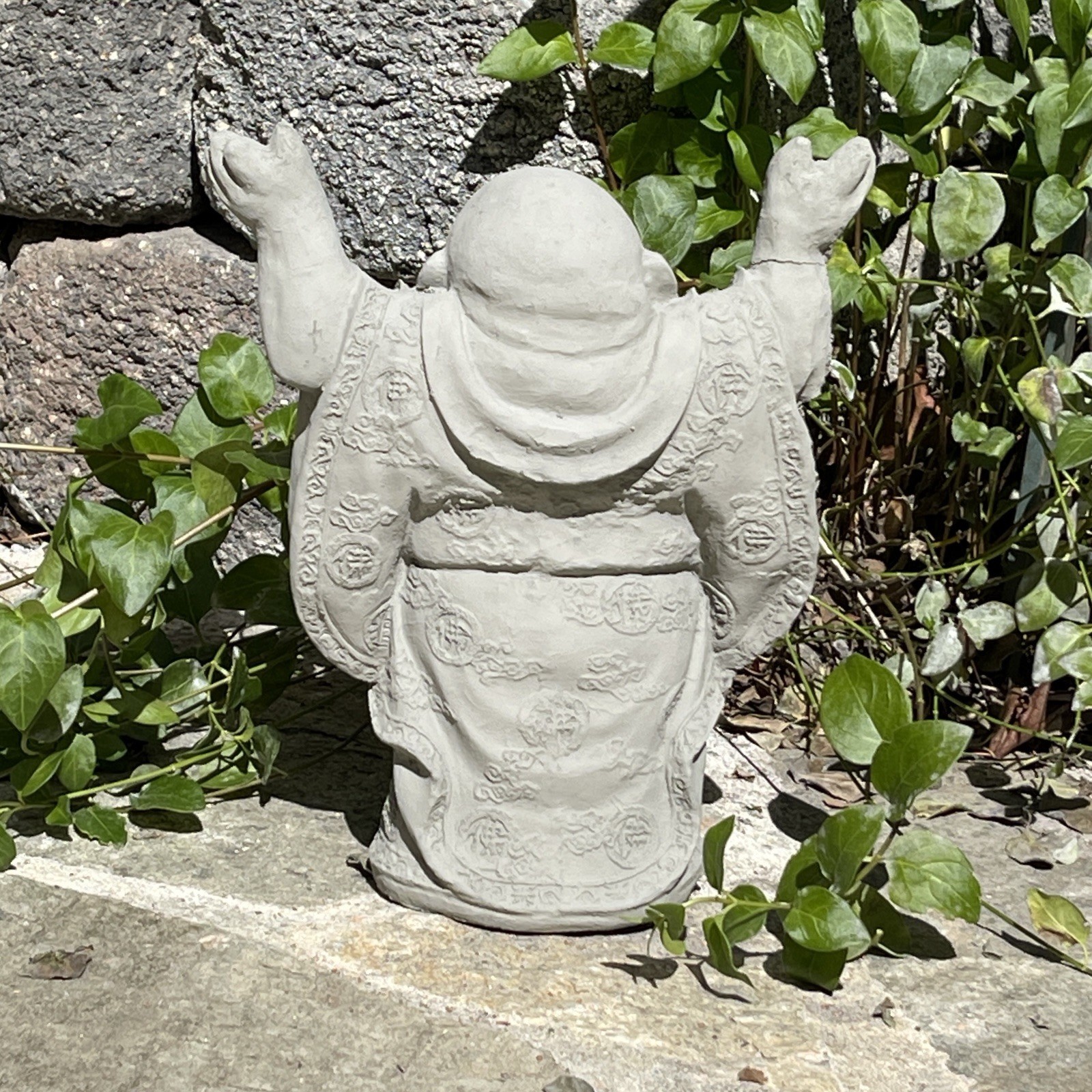 Hotei Buddha Statue Cement Concrete Stone Outdoor Garden Decor