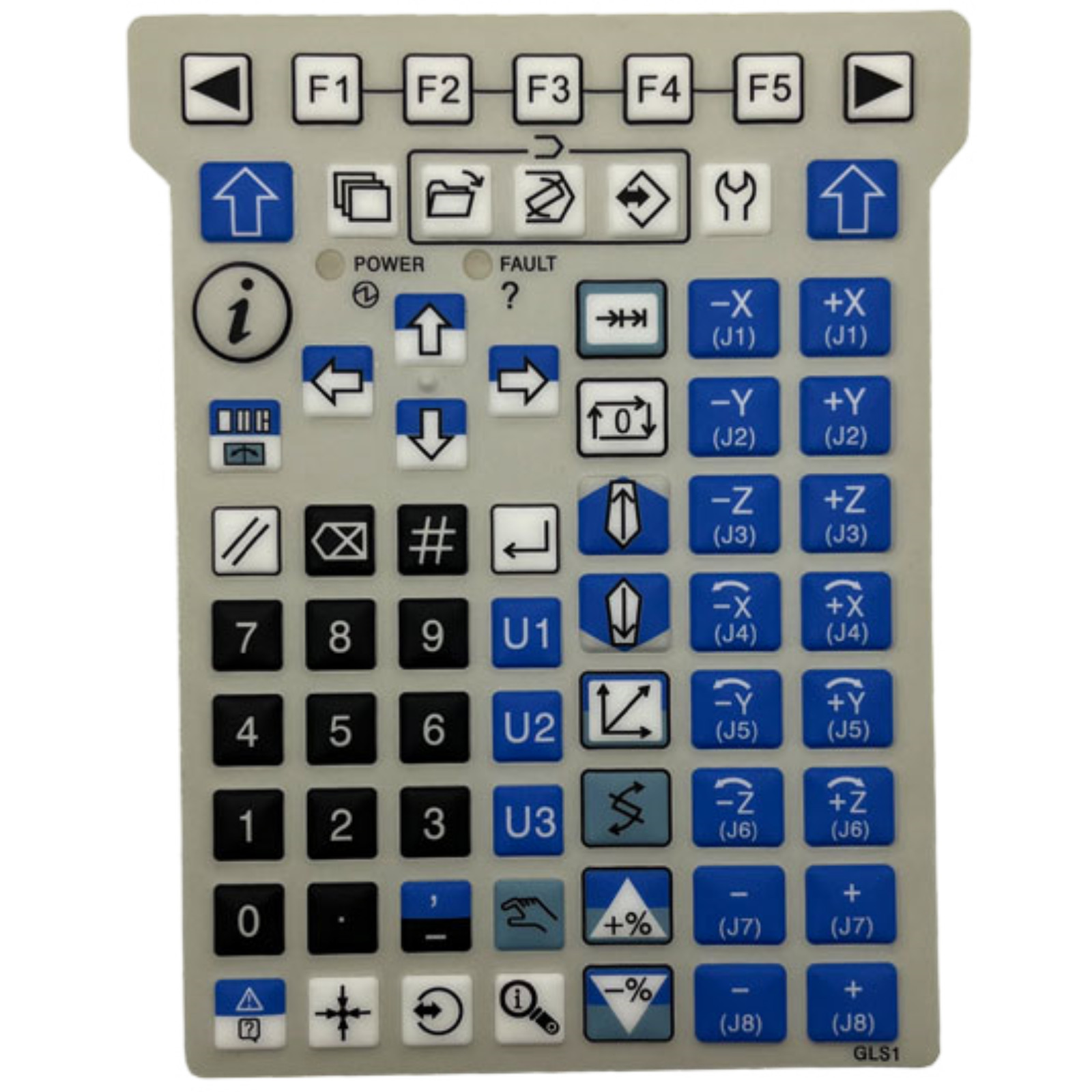New For Fanuc A05B-2255/A05B-2256 flex pendant keypad Front Overlay button film
