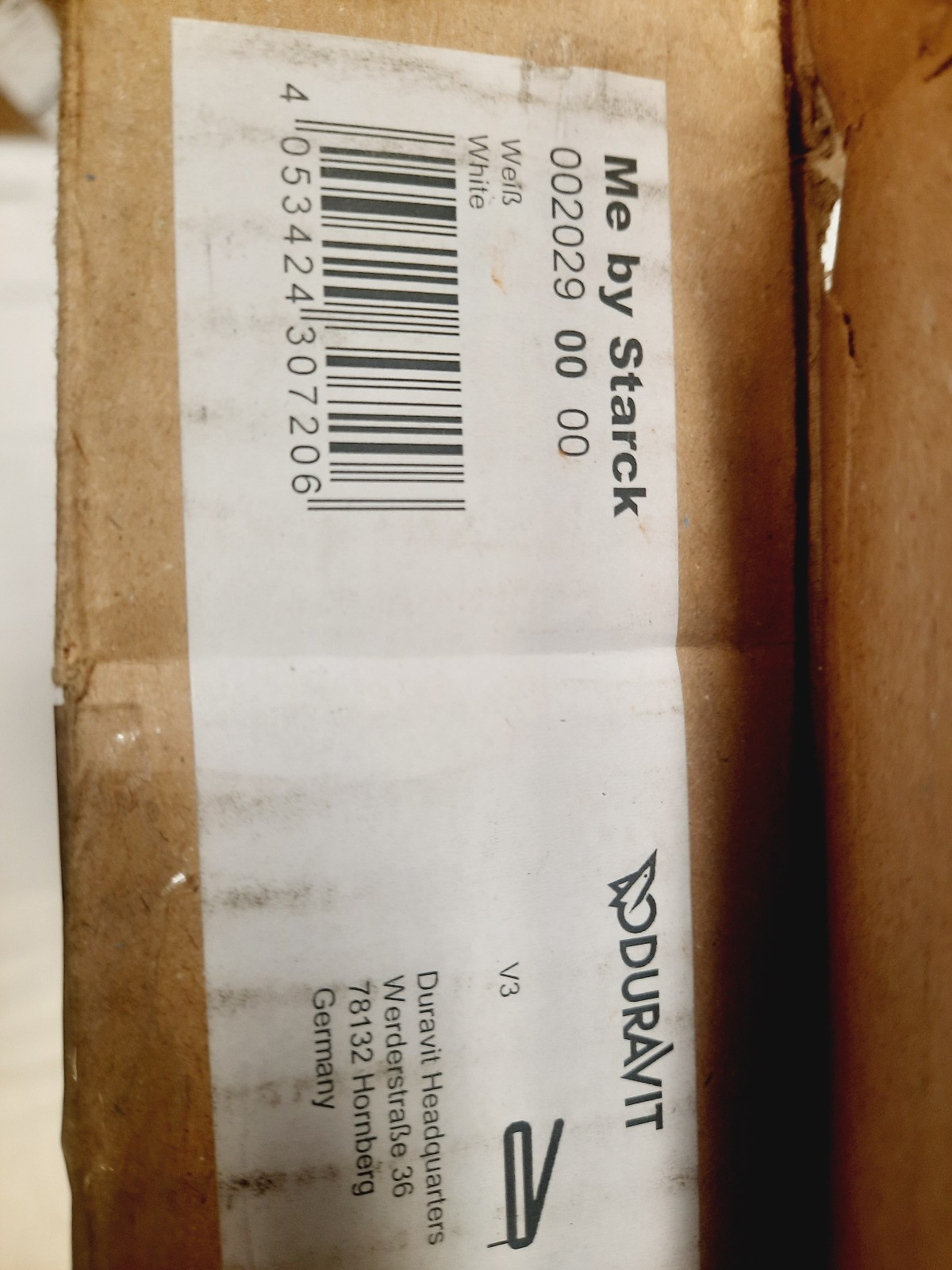 Duravit 0020290000 DuraStyle Elongated Closed-Front Toilet Seat ~ White ~ NEW