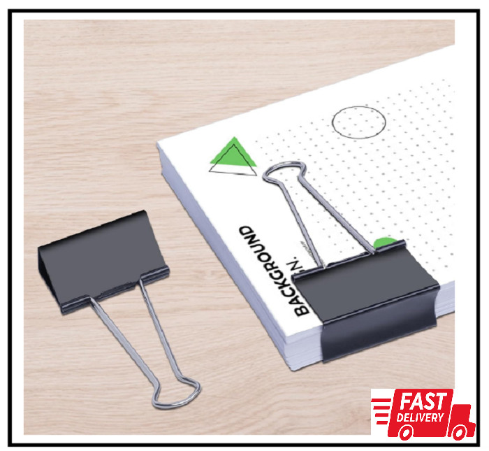 Jumbo Binder Clips 3 inch (6 Pcs), Extra Large Binder Clips for Office Supplies