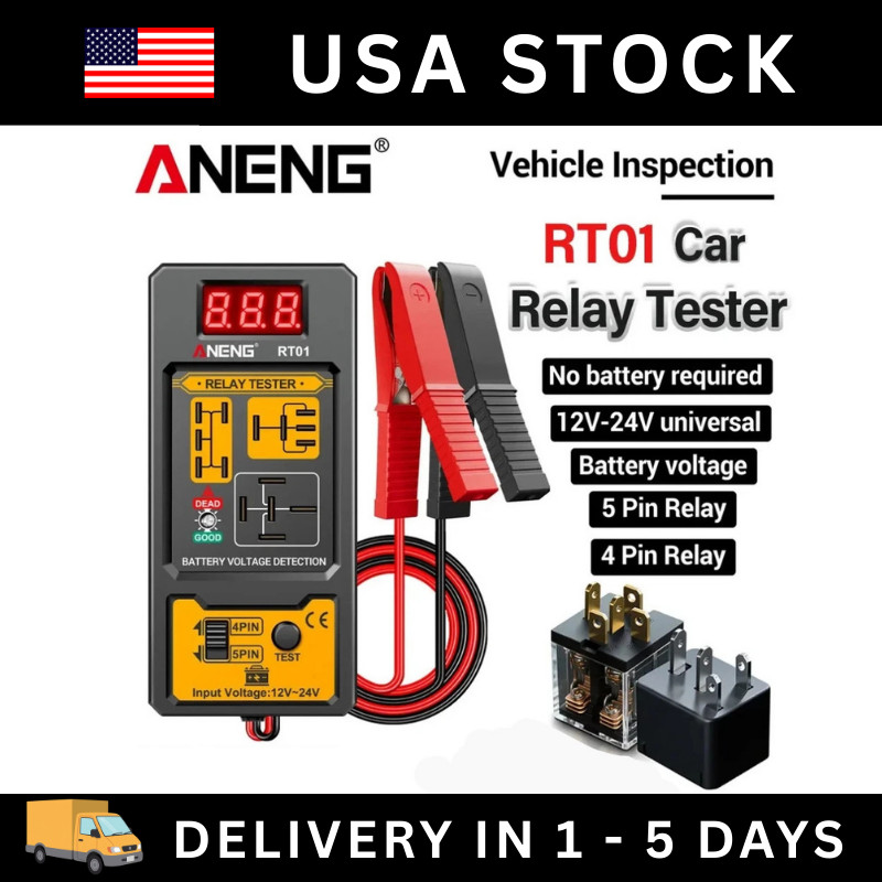 New Automotive Electronic Relay Car Relay Tester -4/5Pin 12V Car Diagnostic Tool