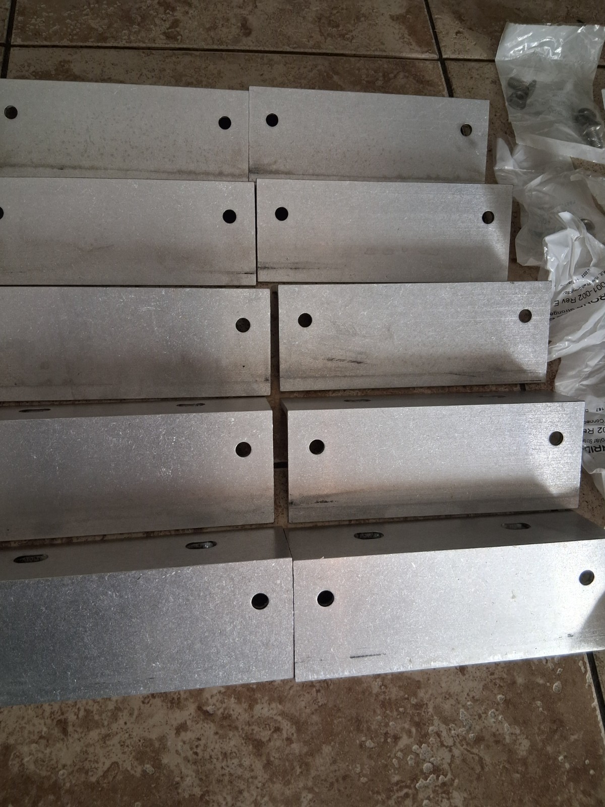 IronRidge SGA Bonding Rail Connector GM-BRC-003 10 L-Brackets,10 U-Bolts, 10 Hdw