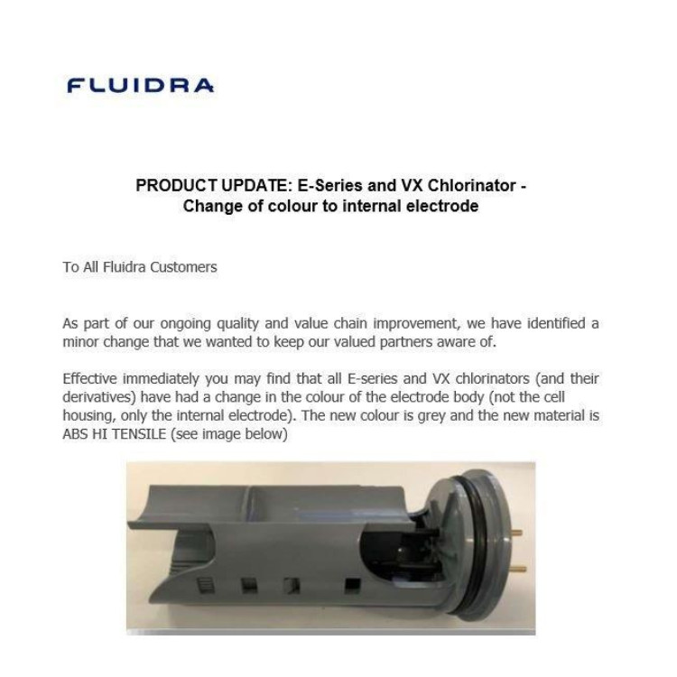 Astral (Hurlcon) VX7 Chlorinator Replacement Salt Cell & Housing - Genuine