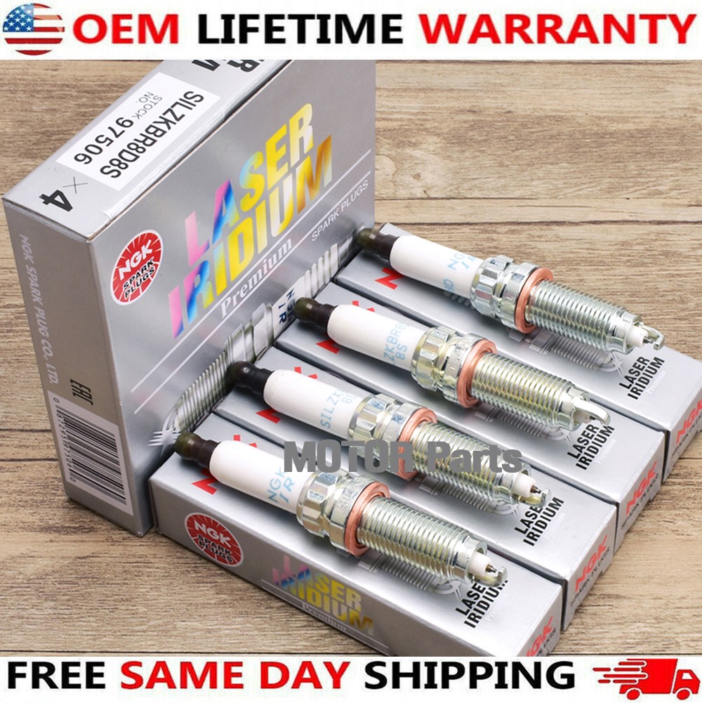 NEW 4PCS NGK Laser Iridium Spark Plugs For BMW 12120039664 97506 SILZKBR8D8S US